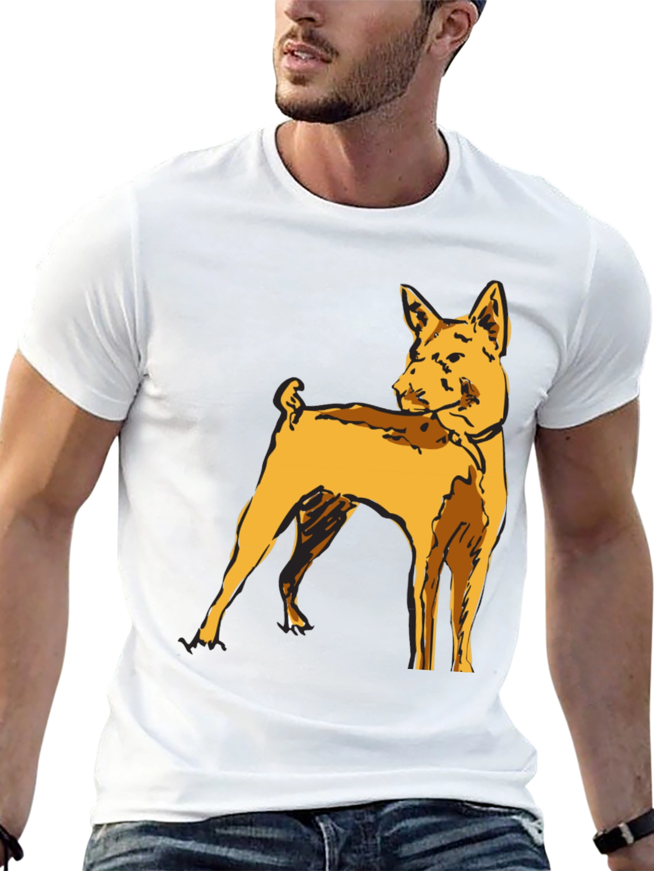 Dog Graphic T-Shirt - Stylish Canine Tee