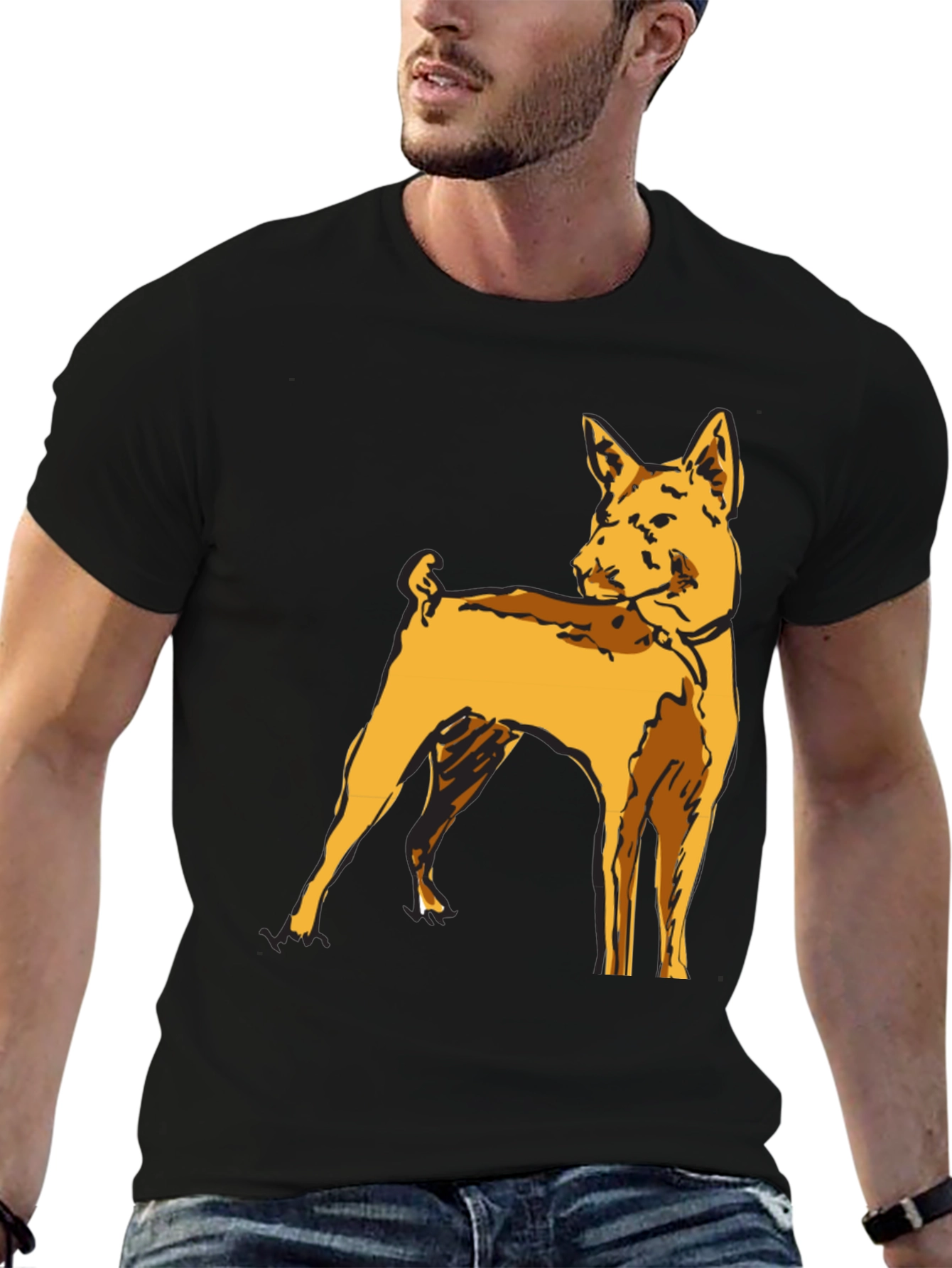 Dog Graphic T-Shirt - Stylish Canine Tee