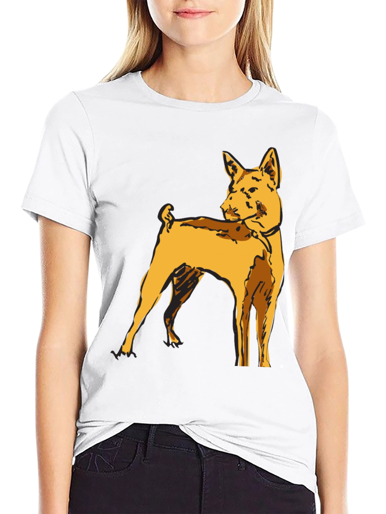 Dog Graphic T-Shirt - Stylish Canine Tee