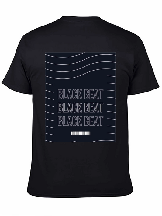 Black Beat Graphic Tee - Modern Style