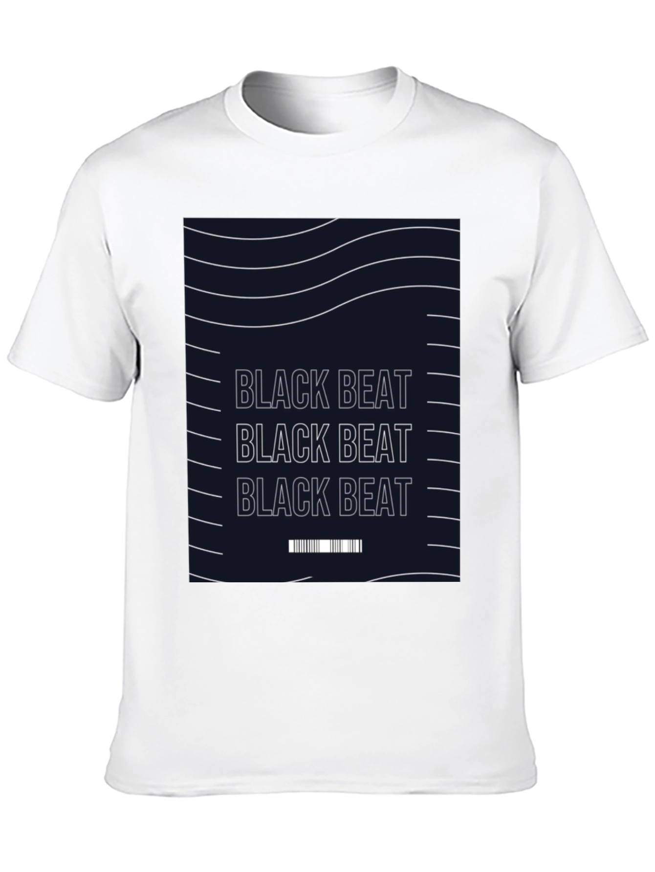 Black Beat Graphic Tee - Modern Style