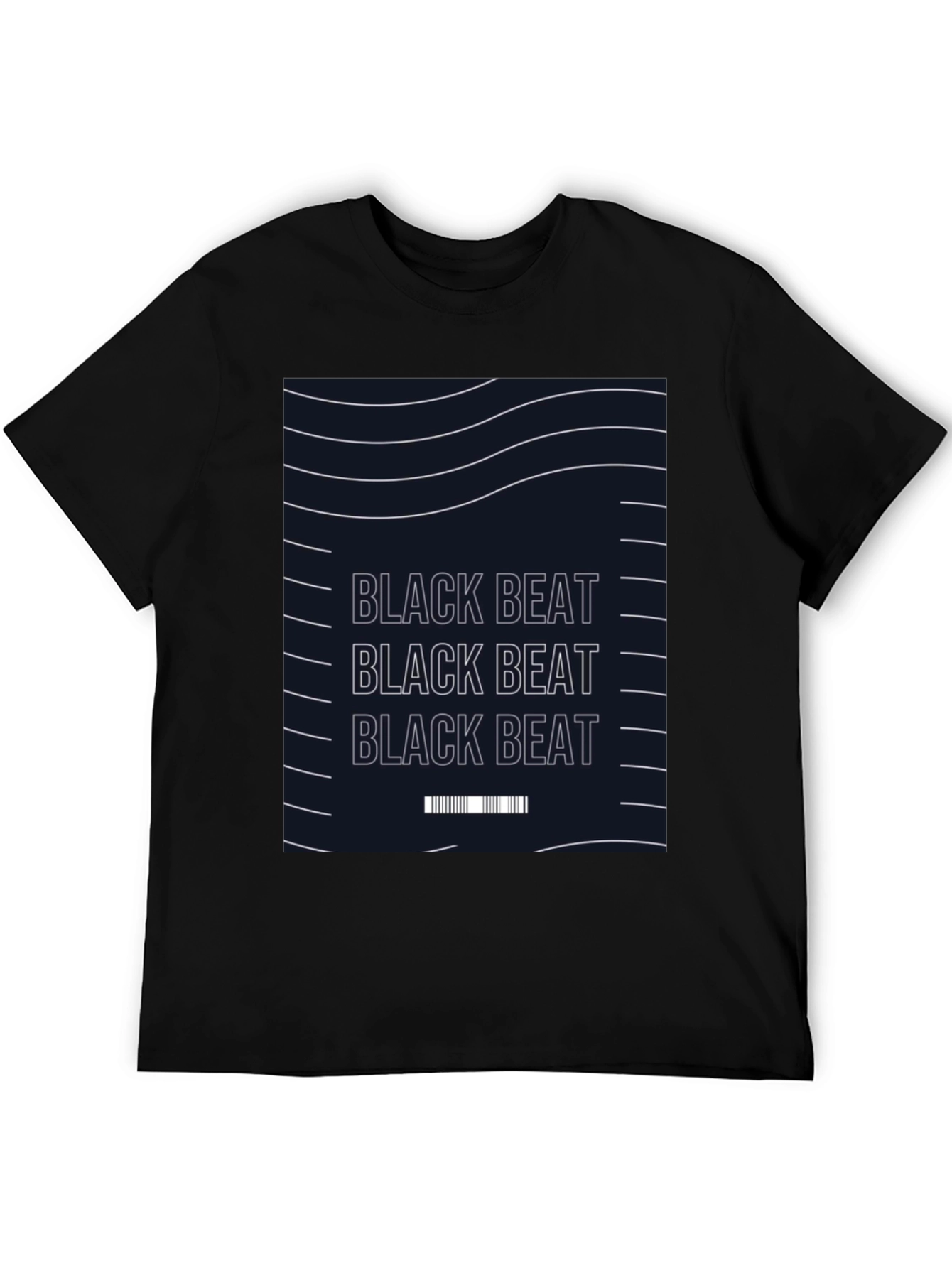 Black Beat Graphic Tee - Modern Style