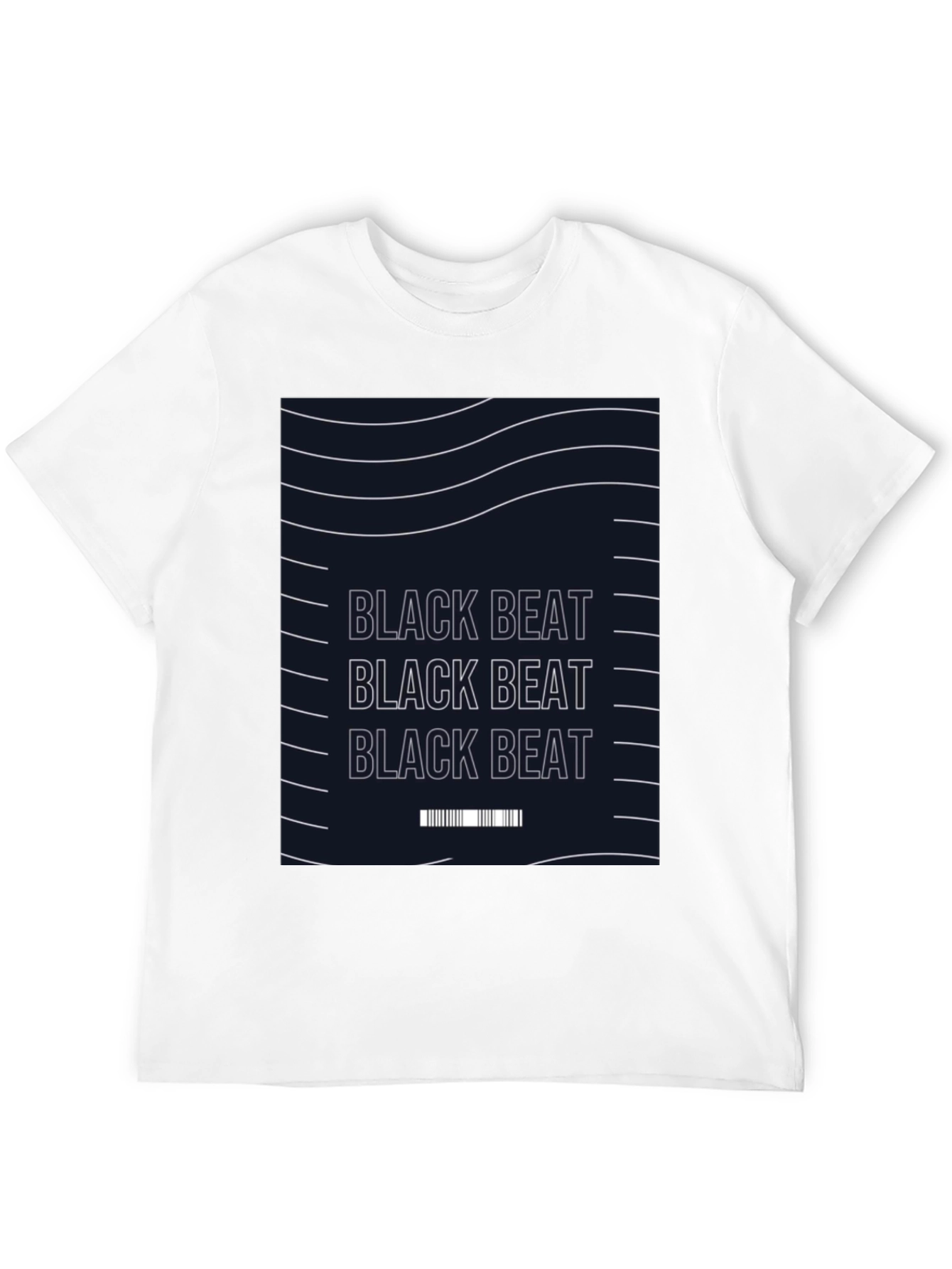 Black Beat Graphic Tee - Modern Style