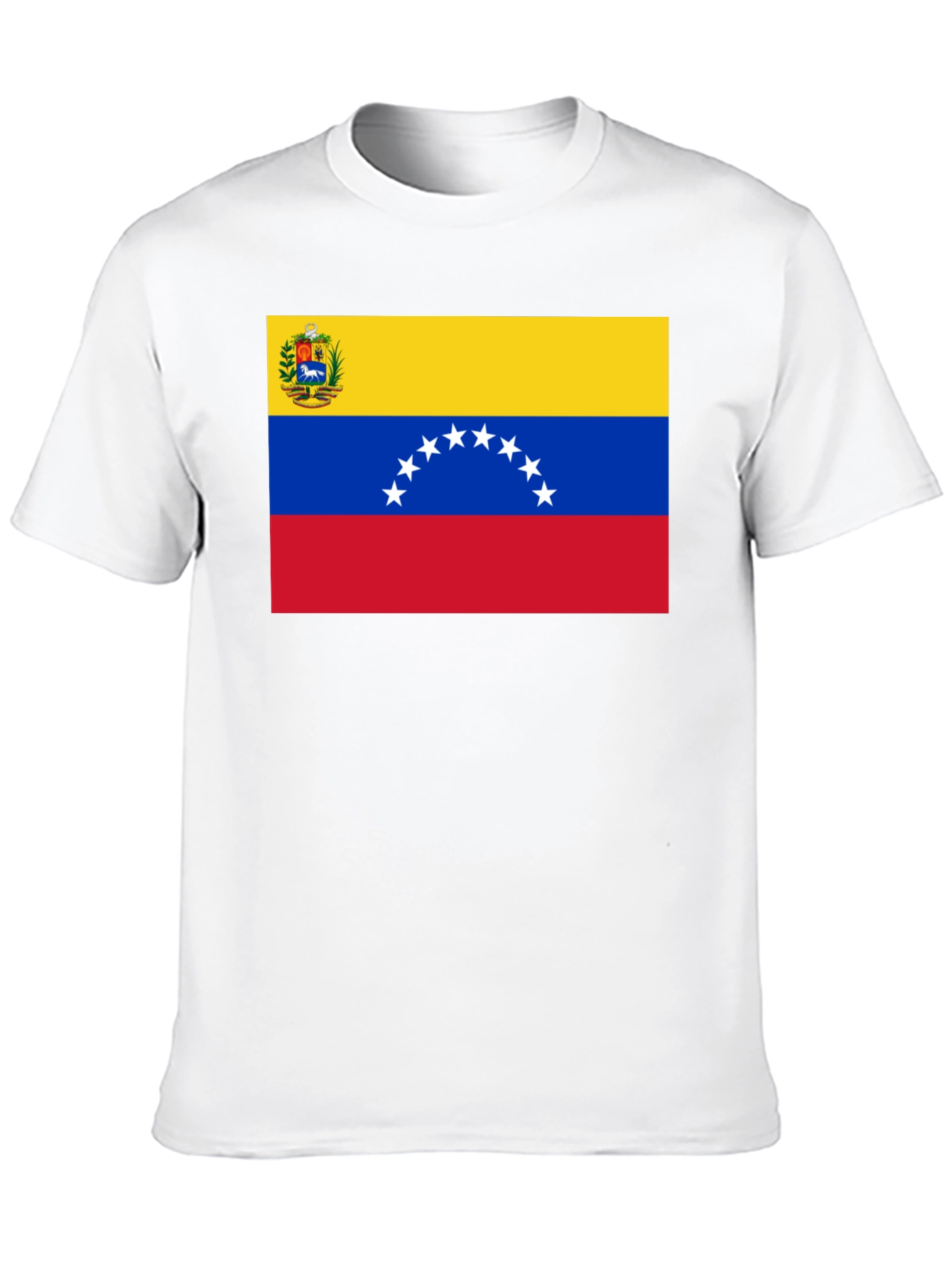 Venezuela Flag Graphic T-Shirt - Black