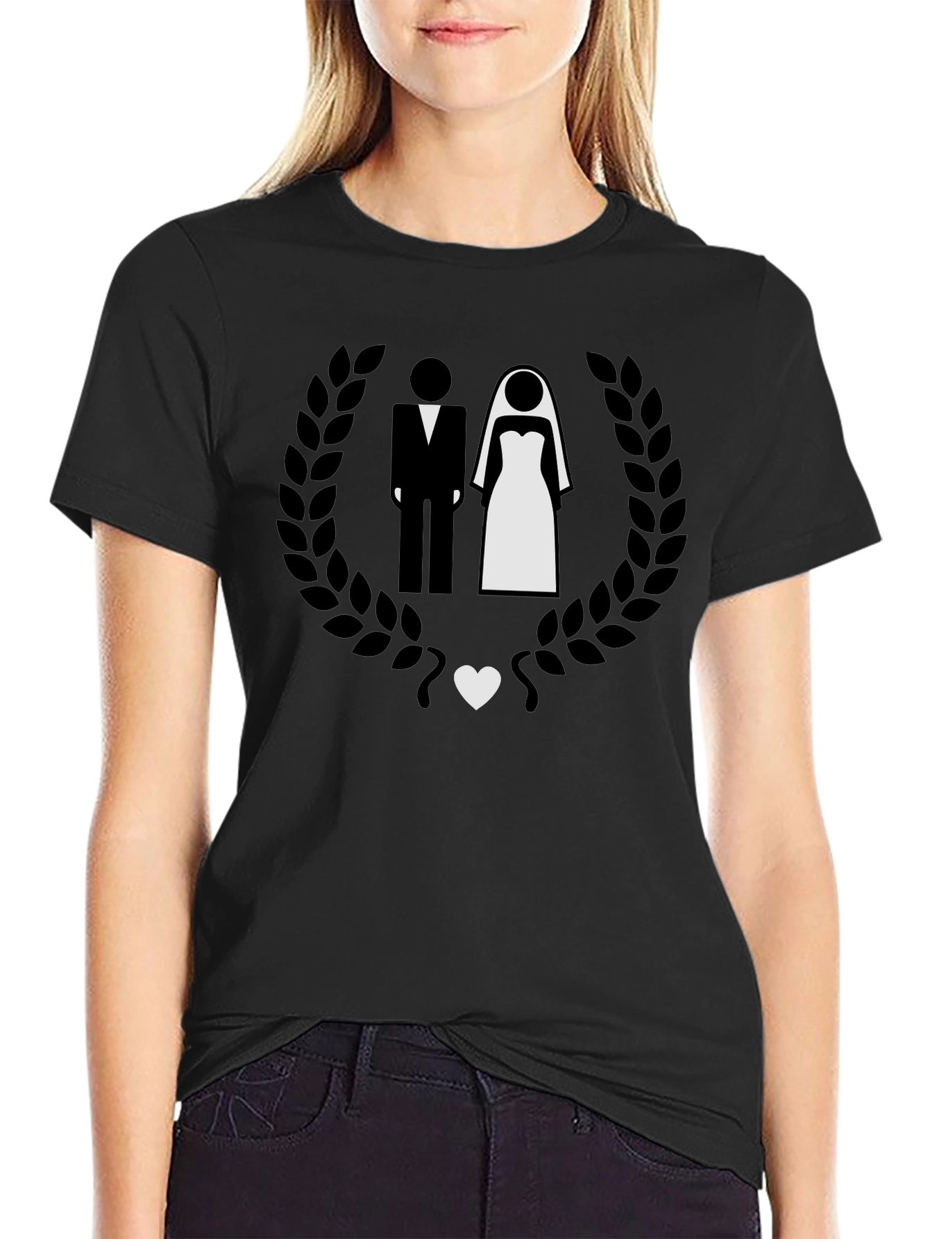 Wedding Couple T-Shirt - Bride & Groom Graphic Tee
