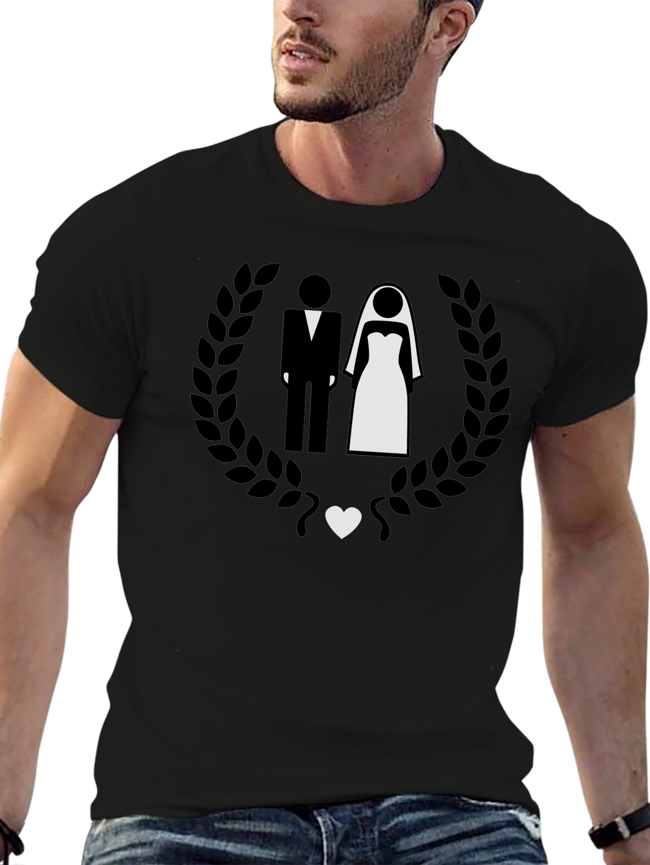 Wedding Couple T-Shirt - Bride & Groom Graphic Tee