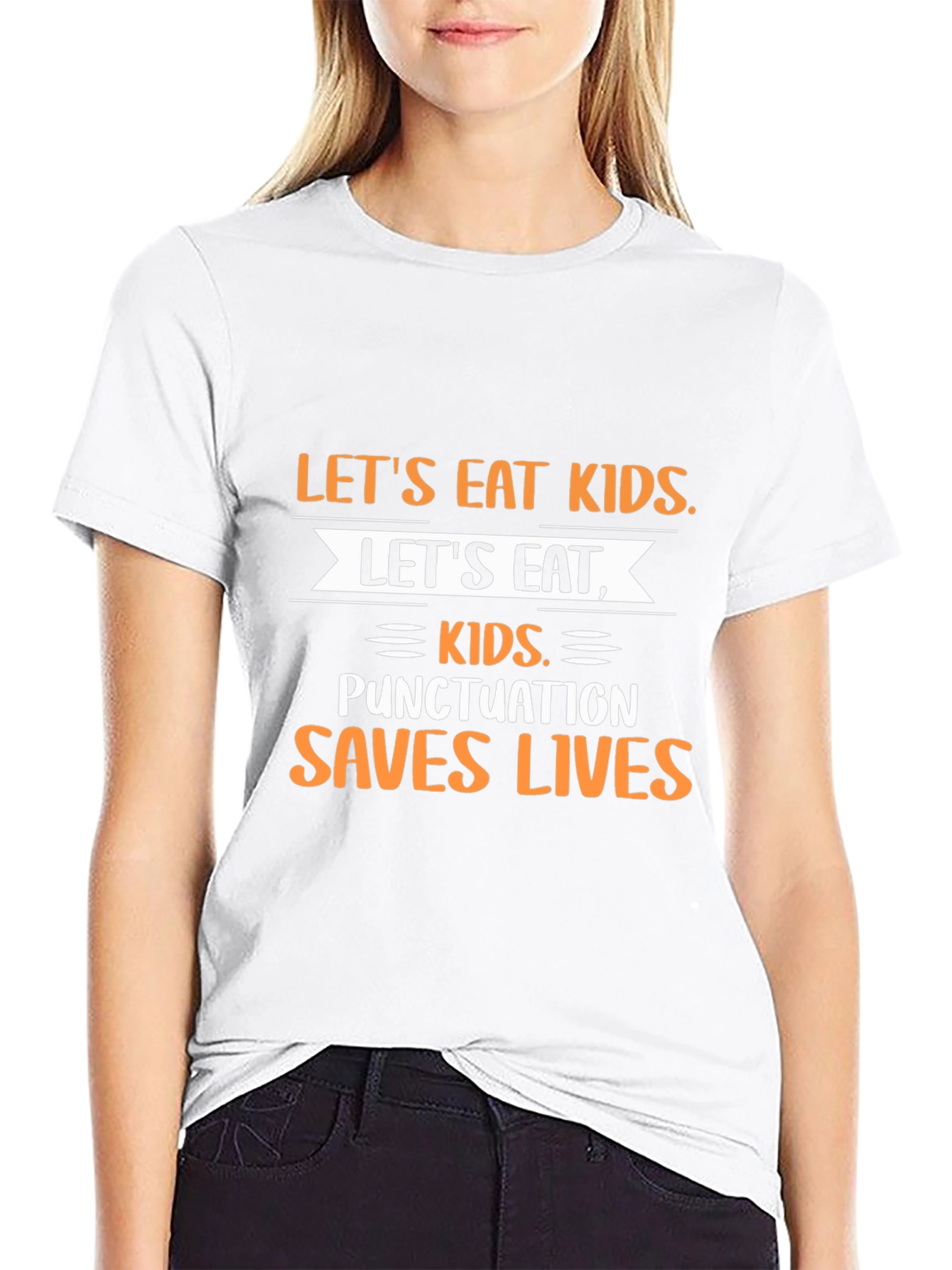 Punctuation Saves Lives Graphic T-Shirt