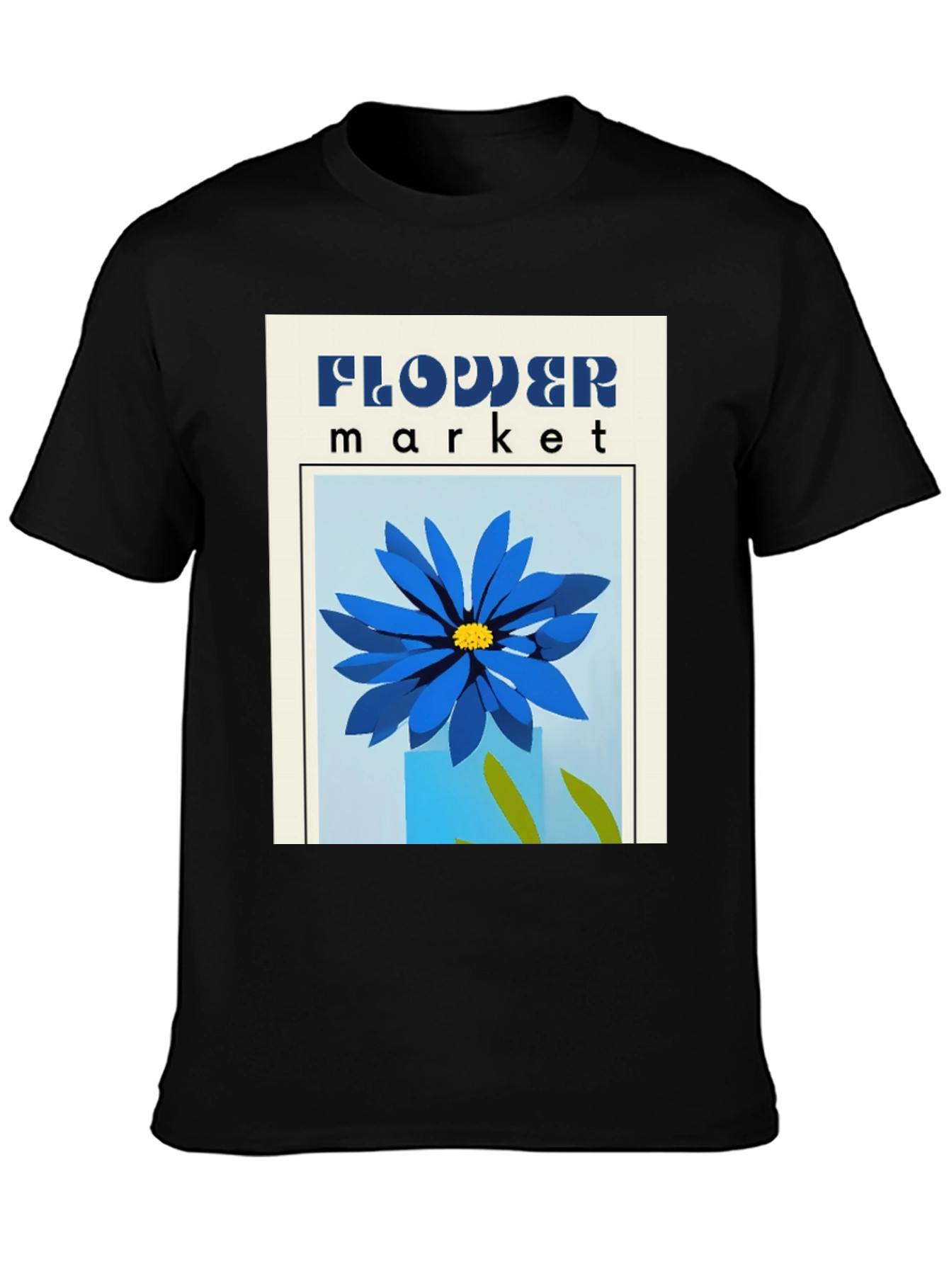Flower Market Graphic Tee - Stylish Print