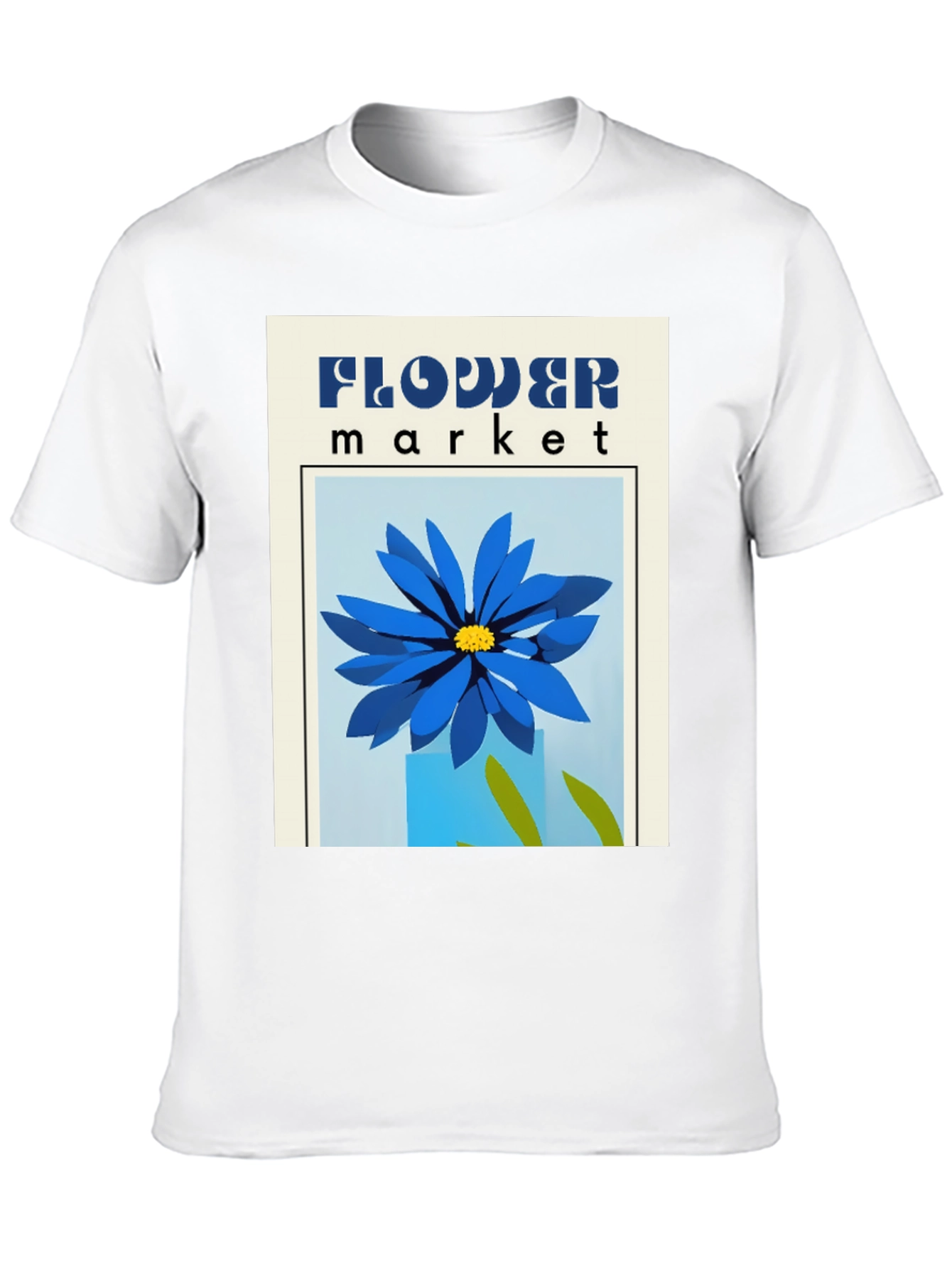 Flower Market Graphic Tee - Stylish Print