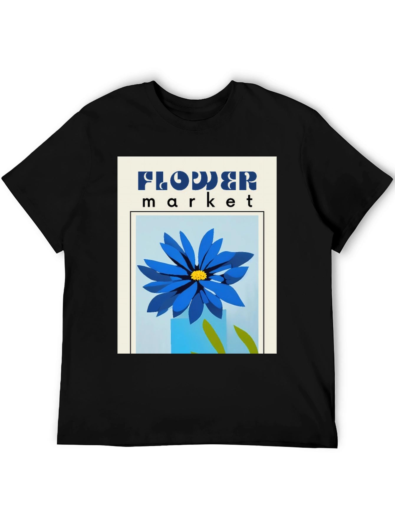 Flower Market Graphic Tee - Stylish Print