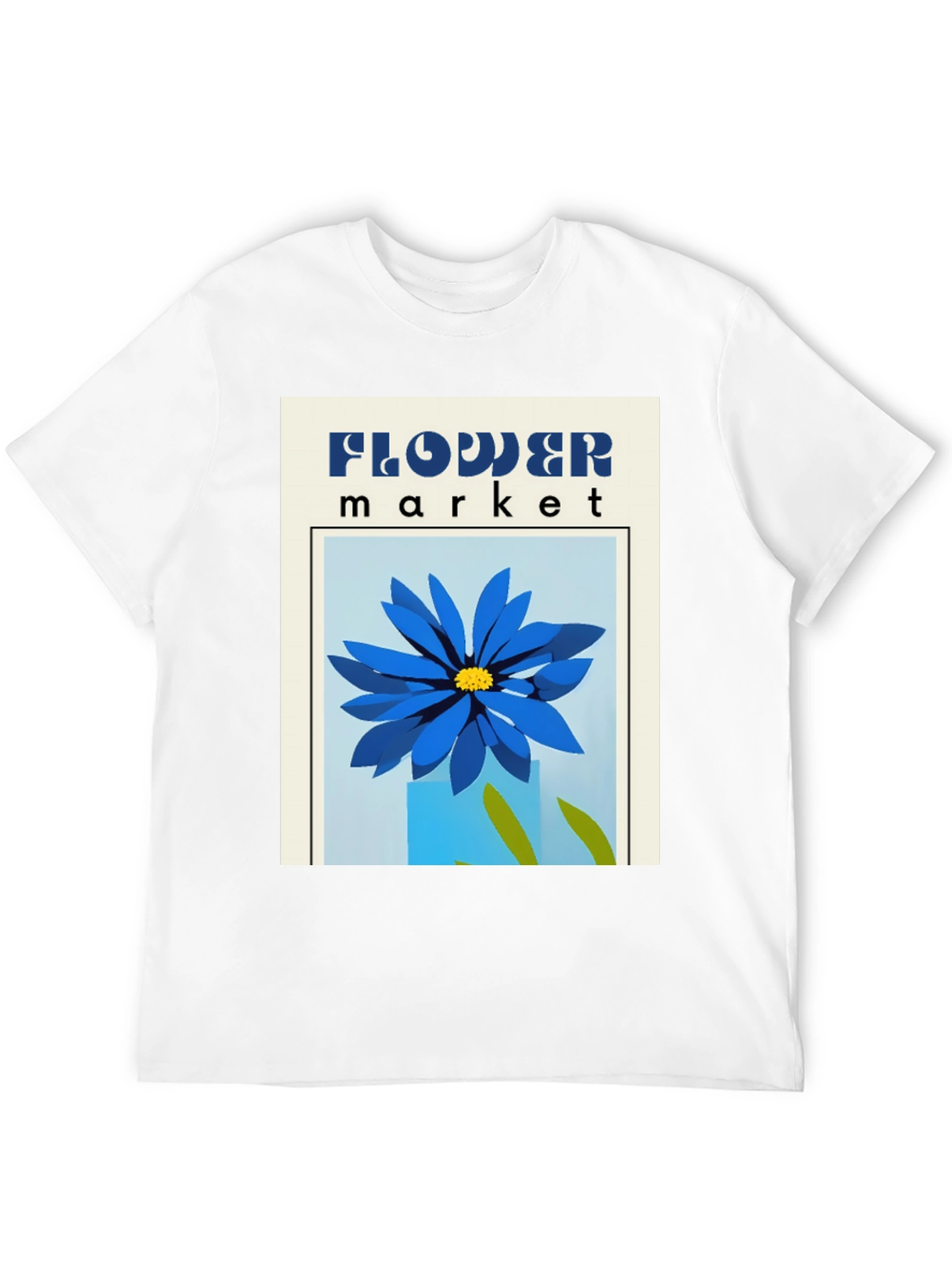 Flower Market Graphic Tee - Stylish Print