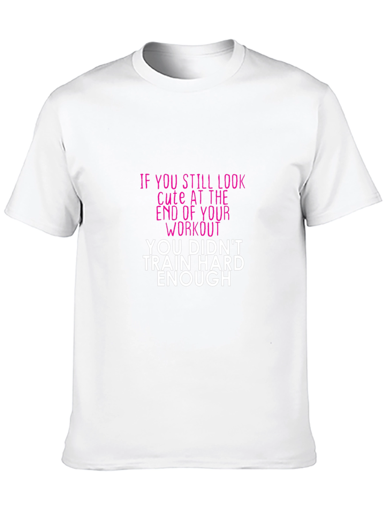 Workout Motivation Graphic T-Shirt - Train Hard