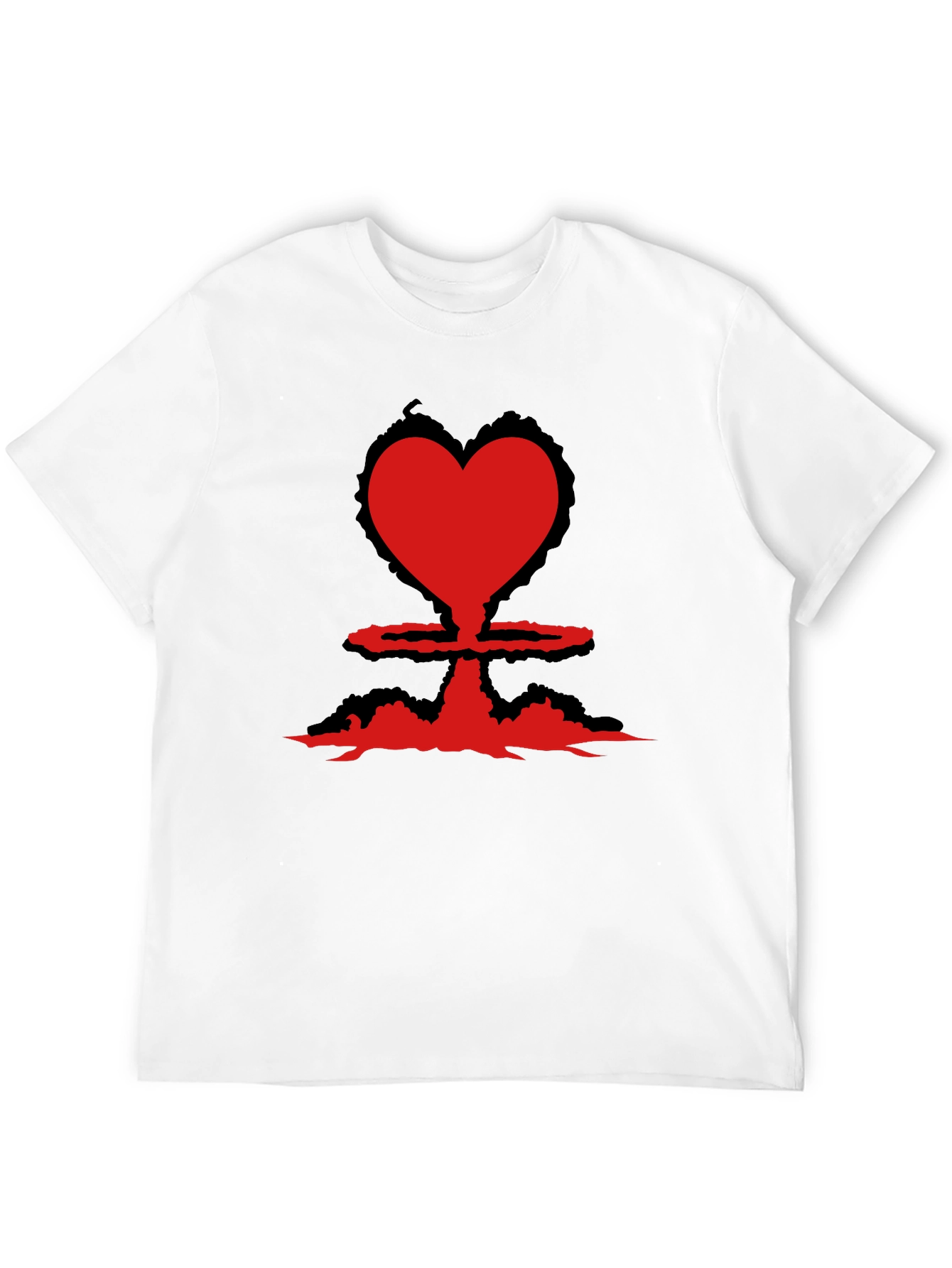Heart Bomb Tee - Nuclear Love Black T-Shirt