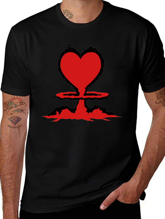 Heart Bomb Tee - Nuclear Love Black T-Shirt