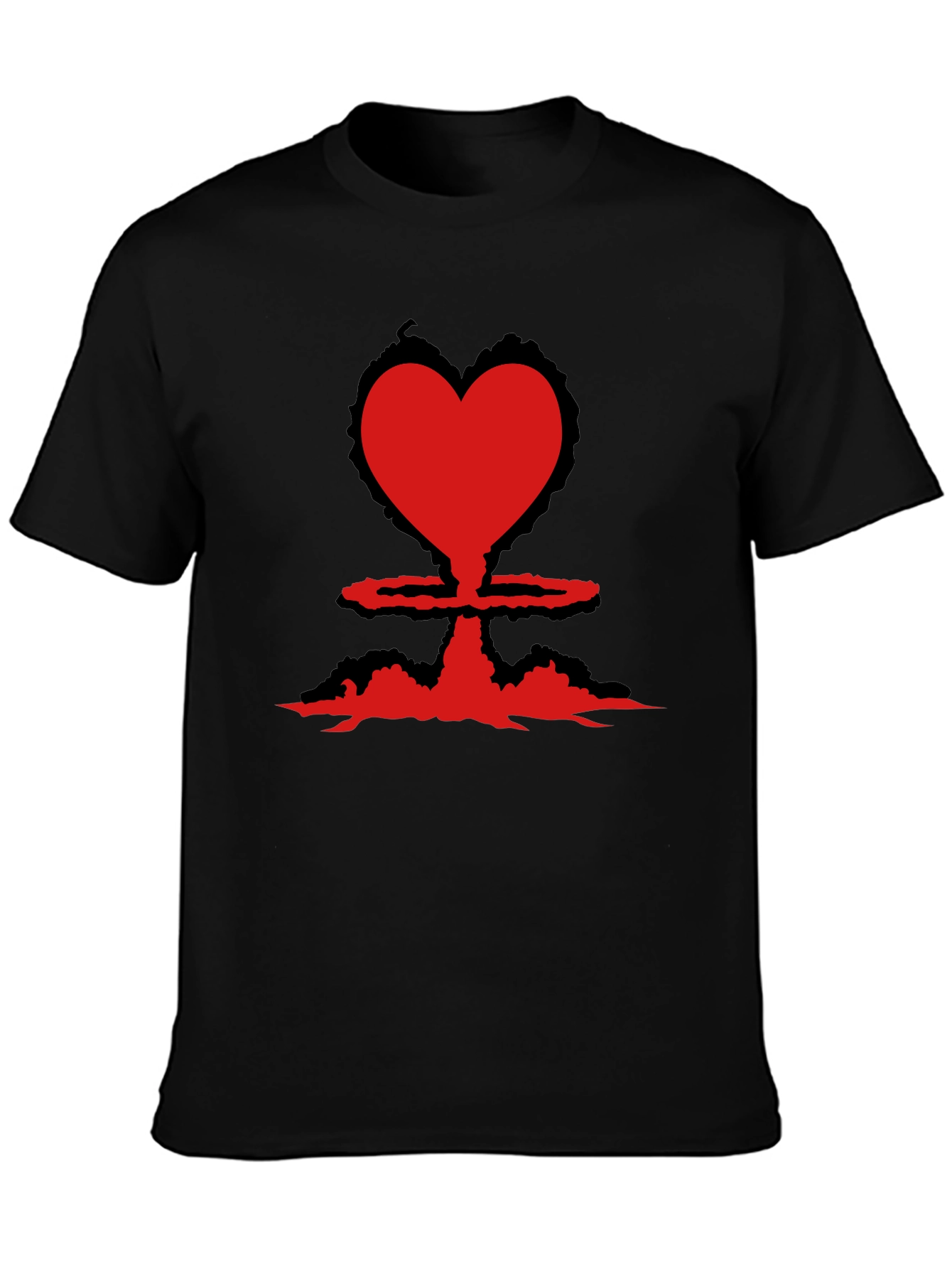 Heart Bomb Tee - Nuclear Love Black T-Shirt