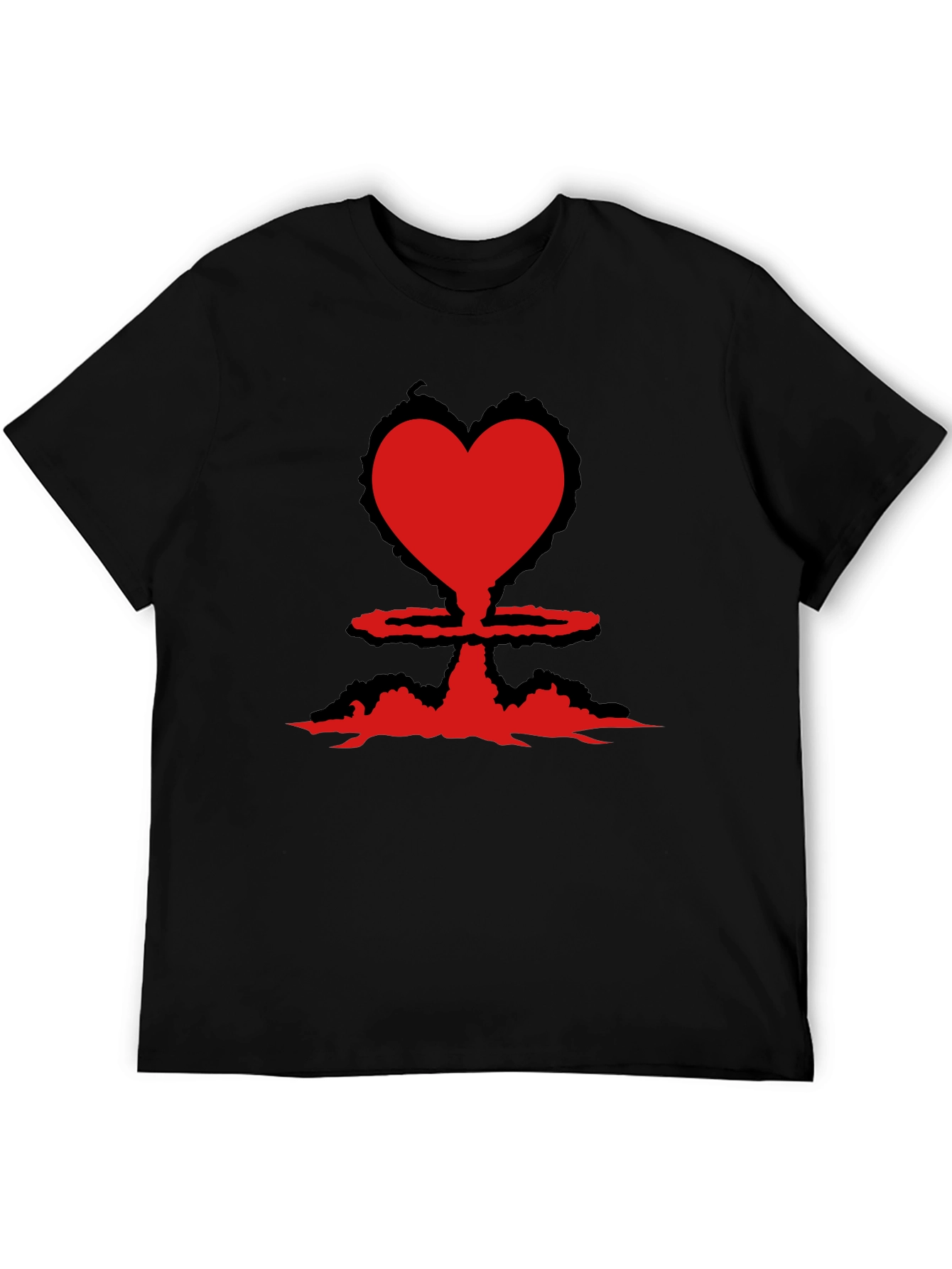 Heart Bomb Tee - Nuclear Love Black T-Shirt