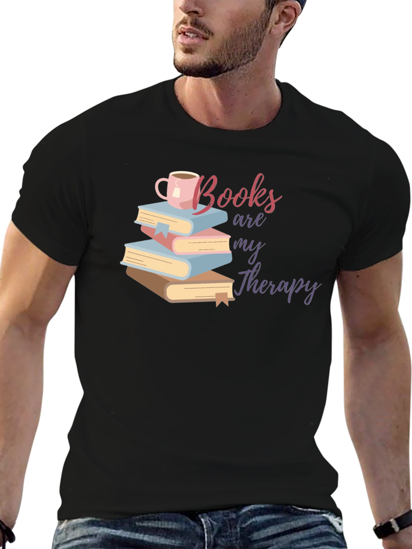Books Are My Therapy T-Shirt