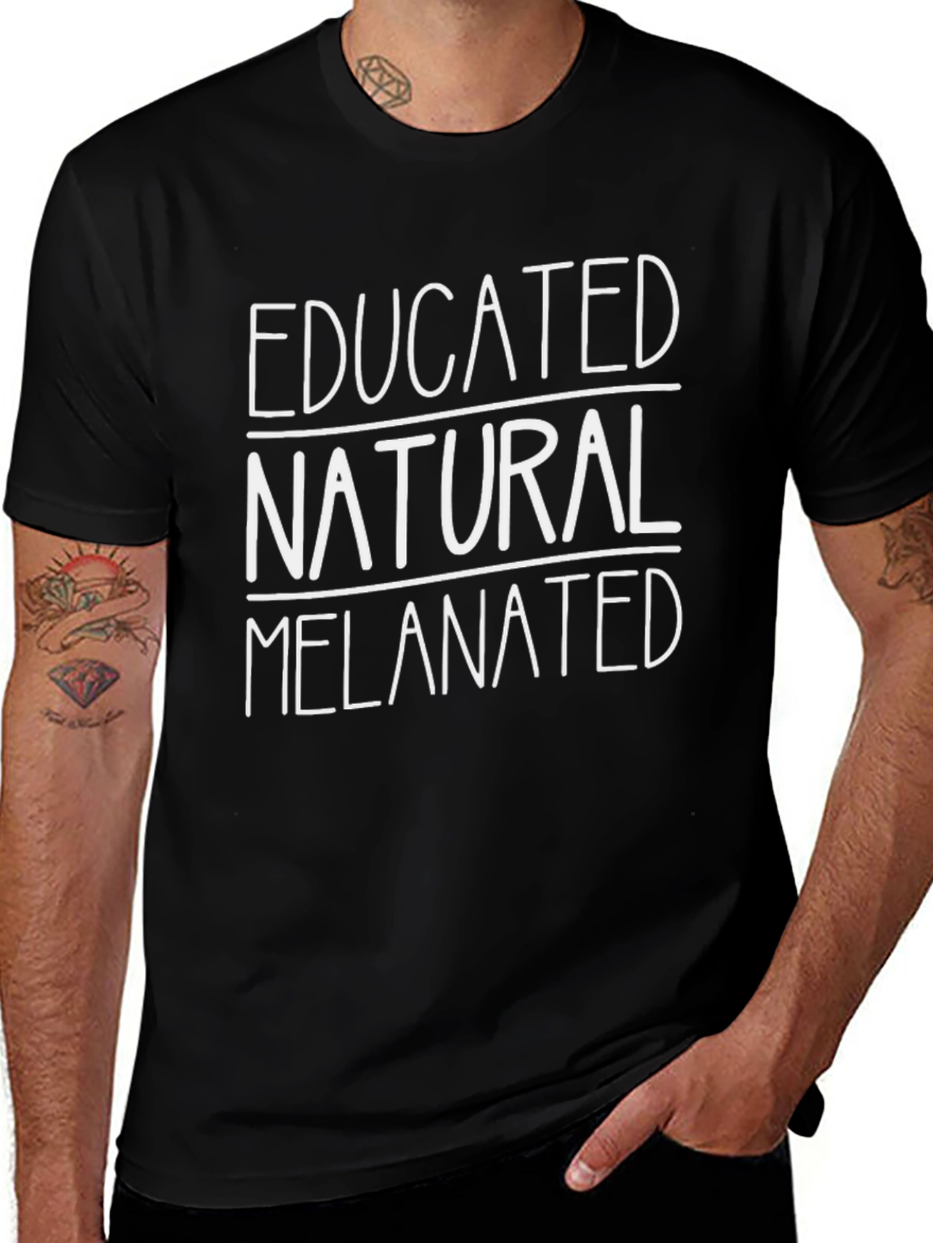 Educated Natural Melanated Graphic Tee