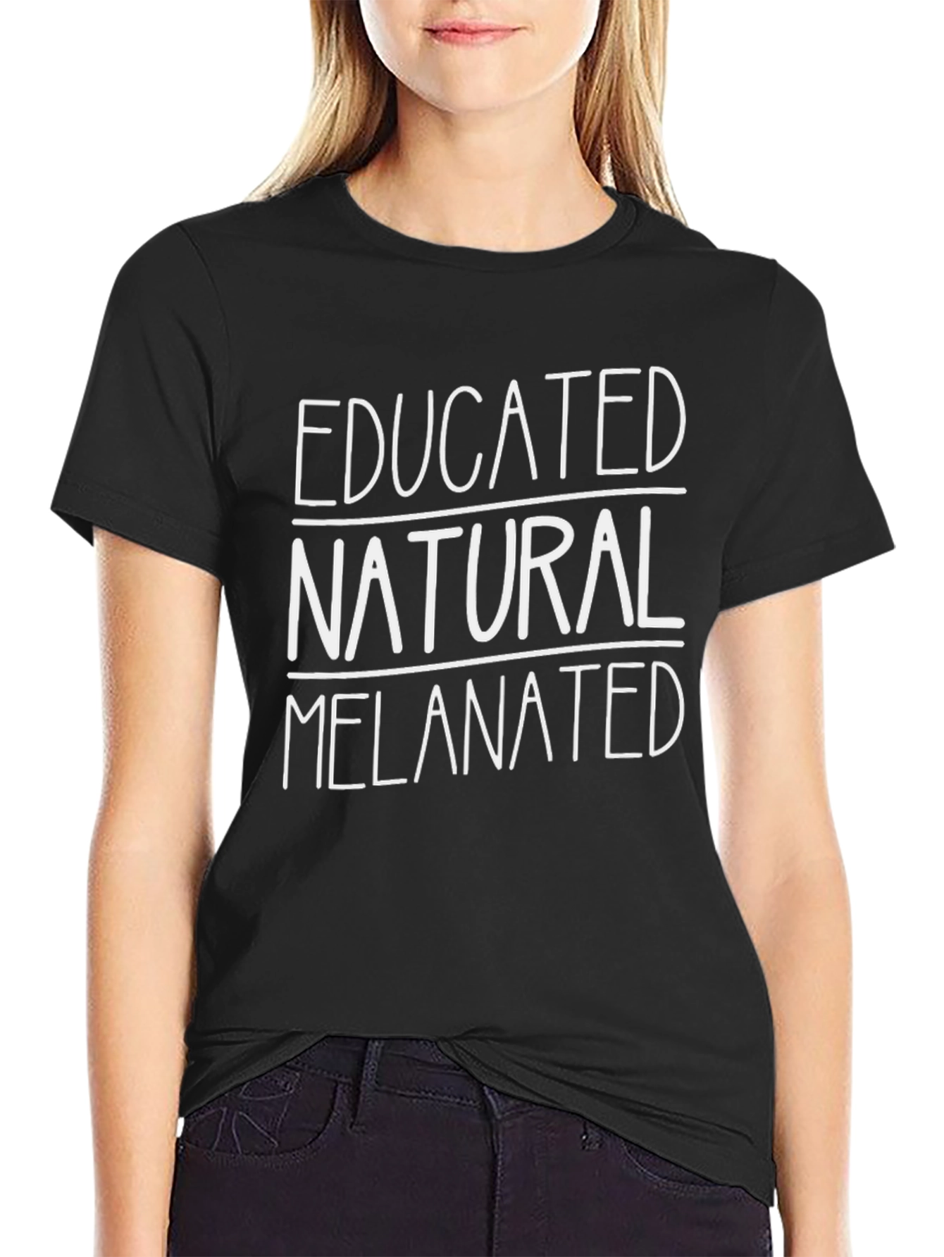 Educated Natural Melanated Graphic Tee