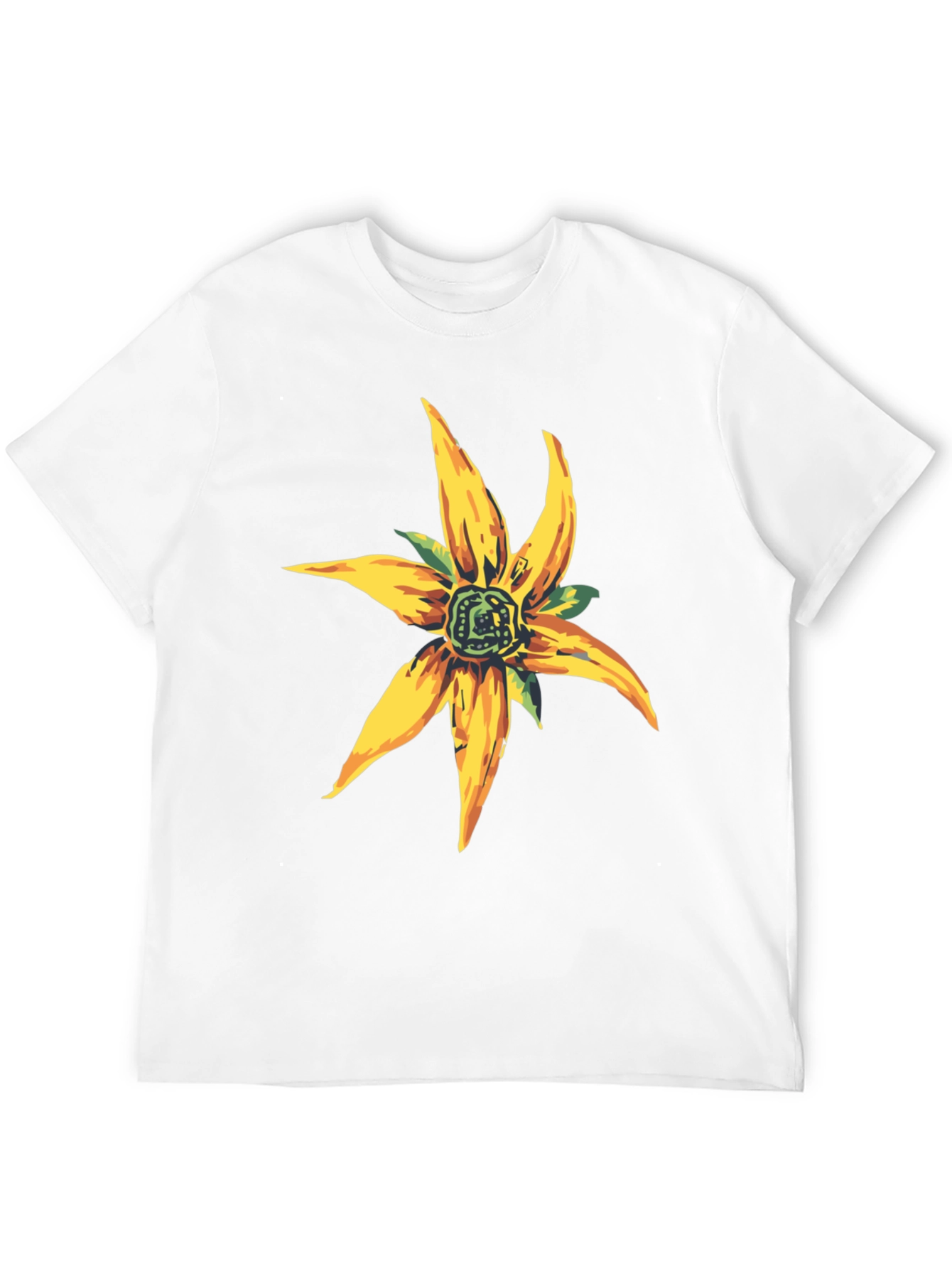 Floral Graphic Black T-Shirt - Casual Style