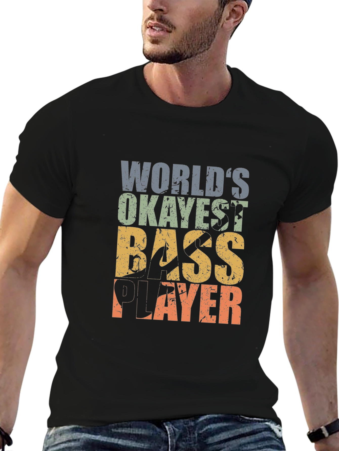 Okayest Bass Player Graphic T-Shirt
