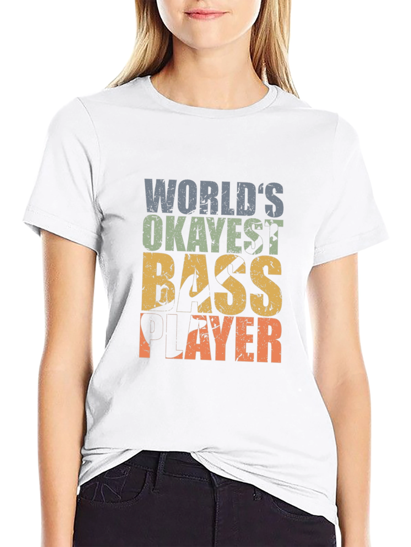 Okayest Bass Player Graphic T-Shirt
