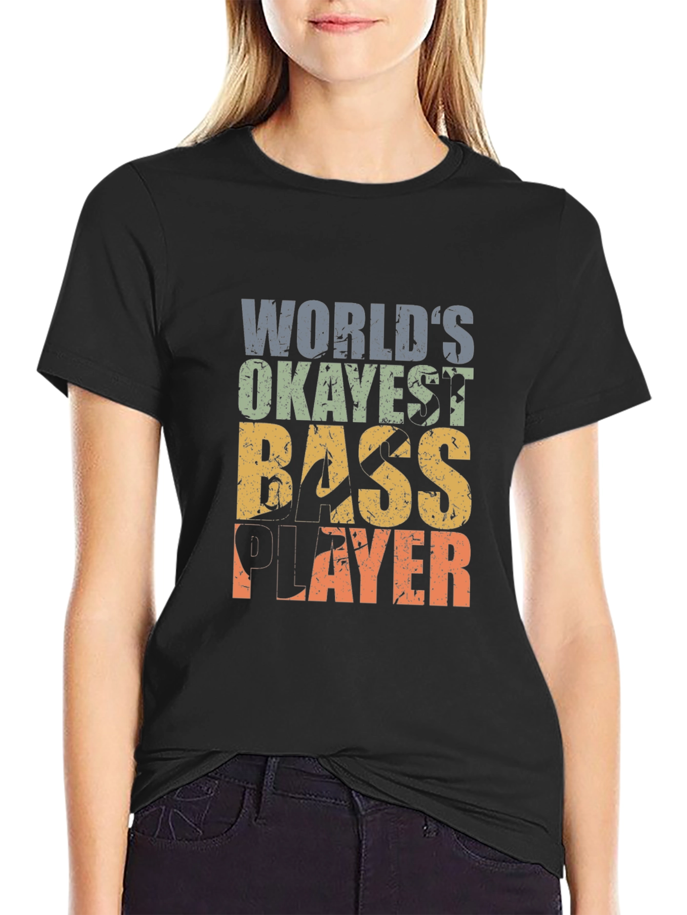 Okayest Bass Player Graphic T-Shirt
