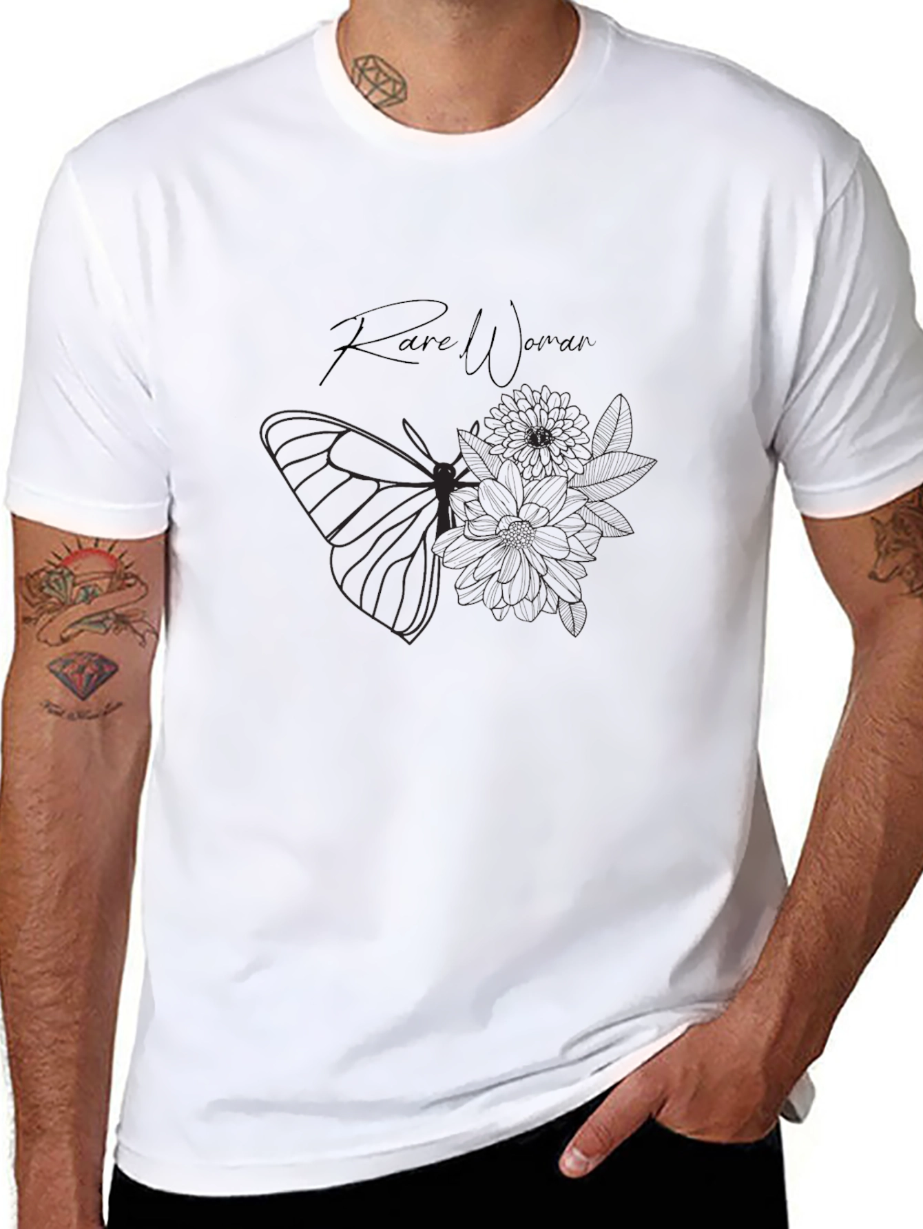 Rare Woman Graphic Tee - Black