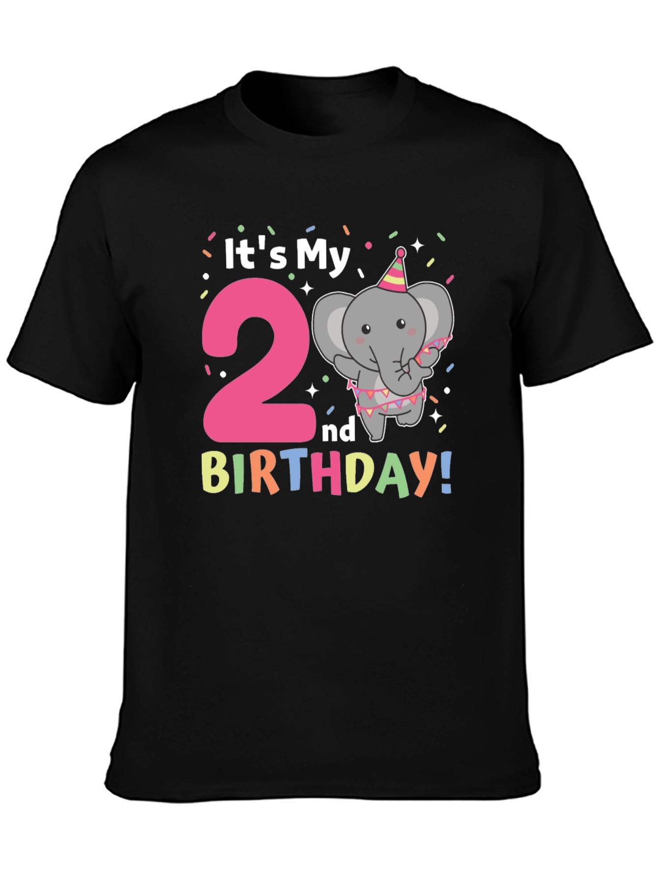 Its My 2nd Birthday Elephant T-Shirt