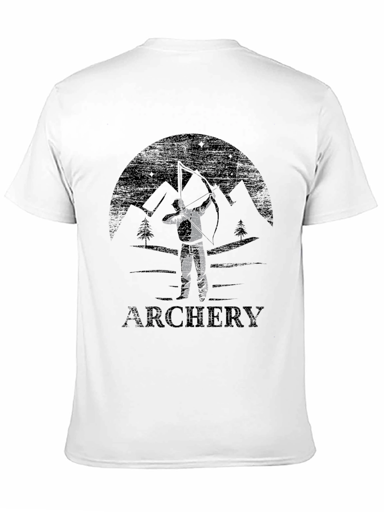 Archery Mountain Scene Graphic T-Shirt