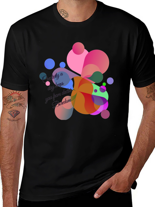 Creative Colorful Circles Graphic Tee