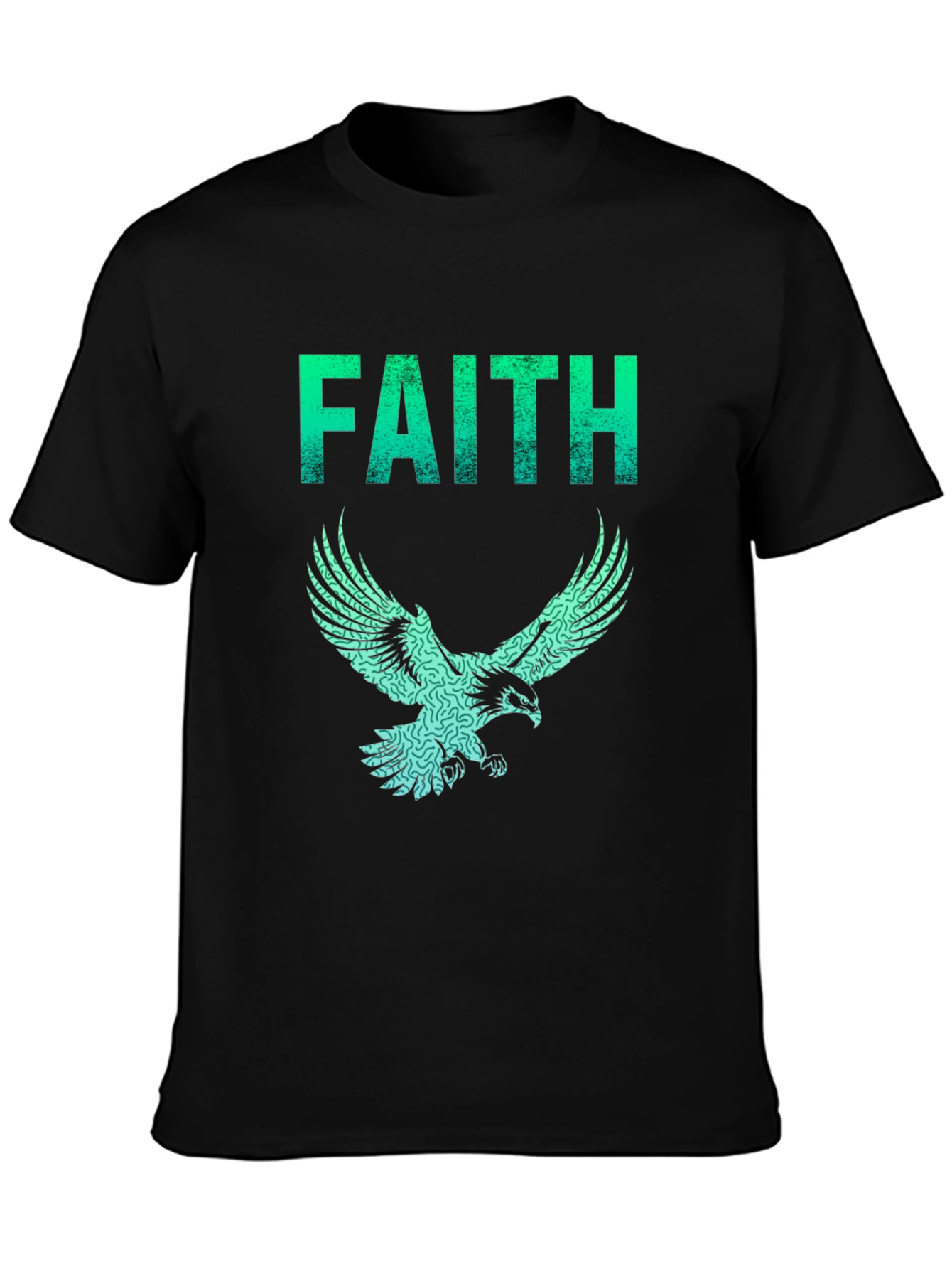 Faith Eagle Graphic Tee - Mens Black T-Shirt