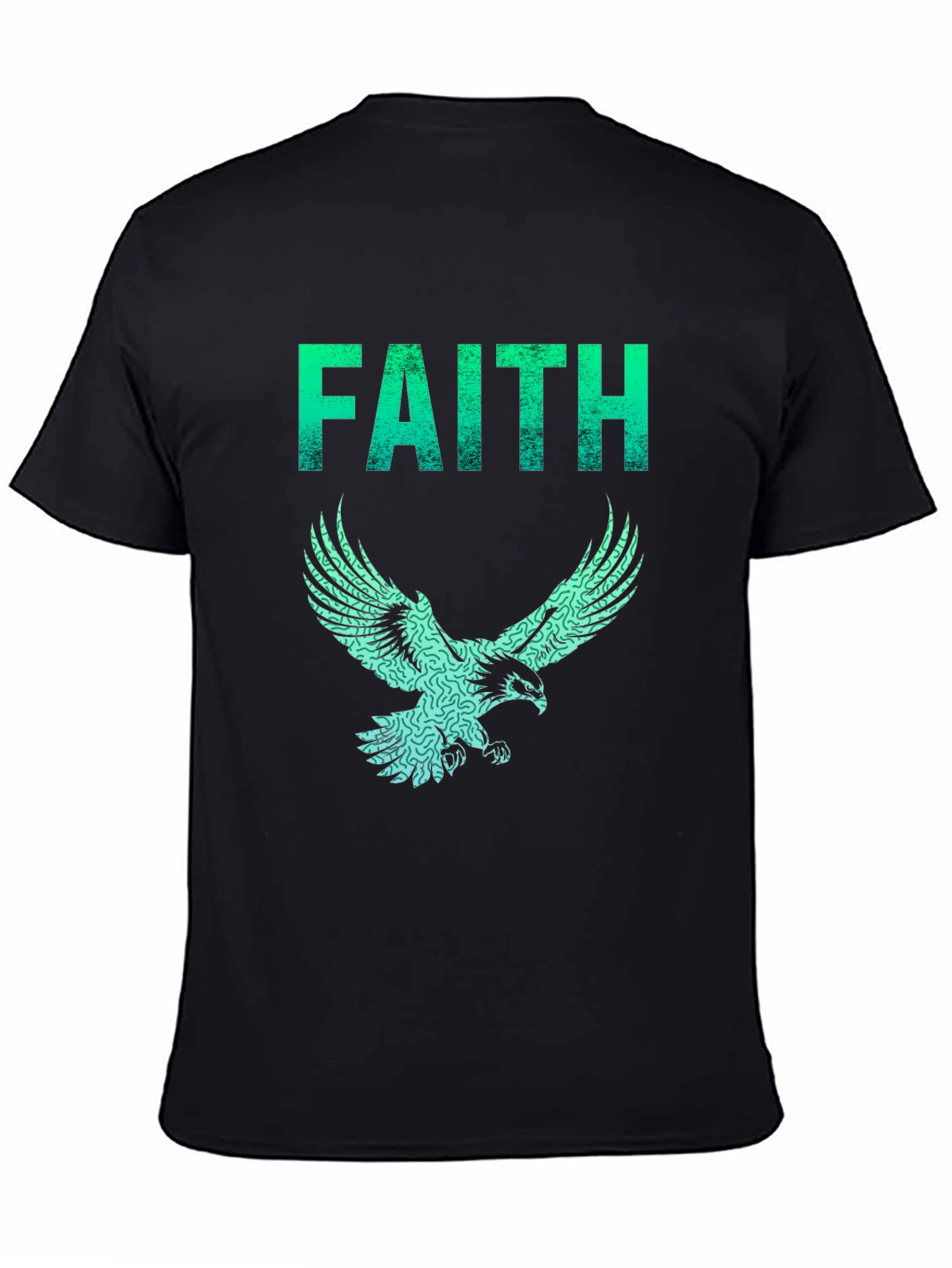 Faith Eagle Graphic Tee - Mens Black T-Shirt