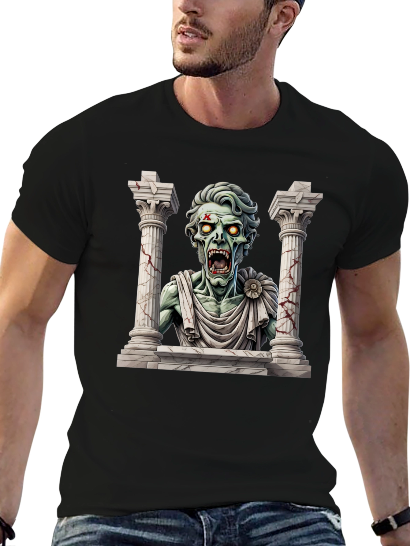 Zombie Caesar T-Shirt - Classic Undead Style