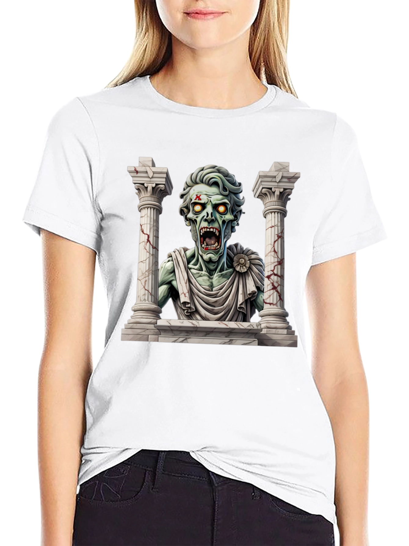 Zombie Caesar T-Shirt - Classic Undead Style