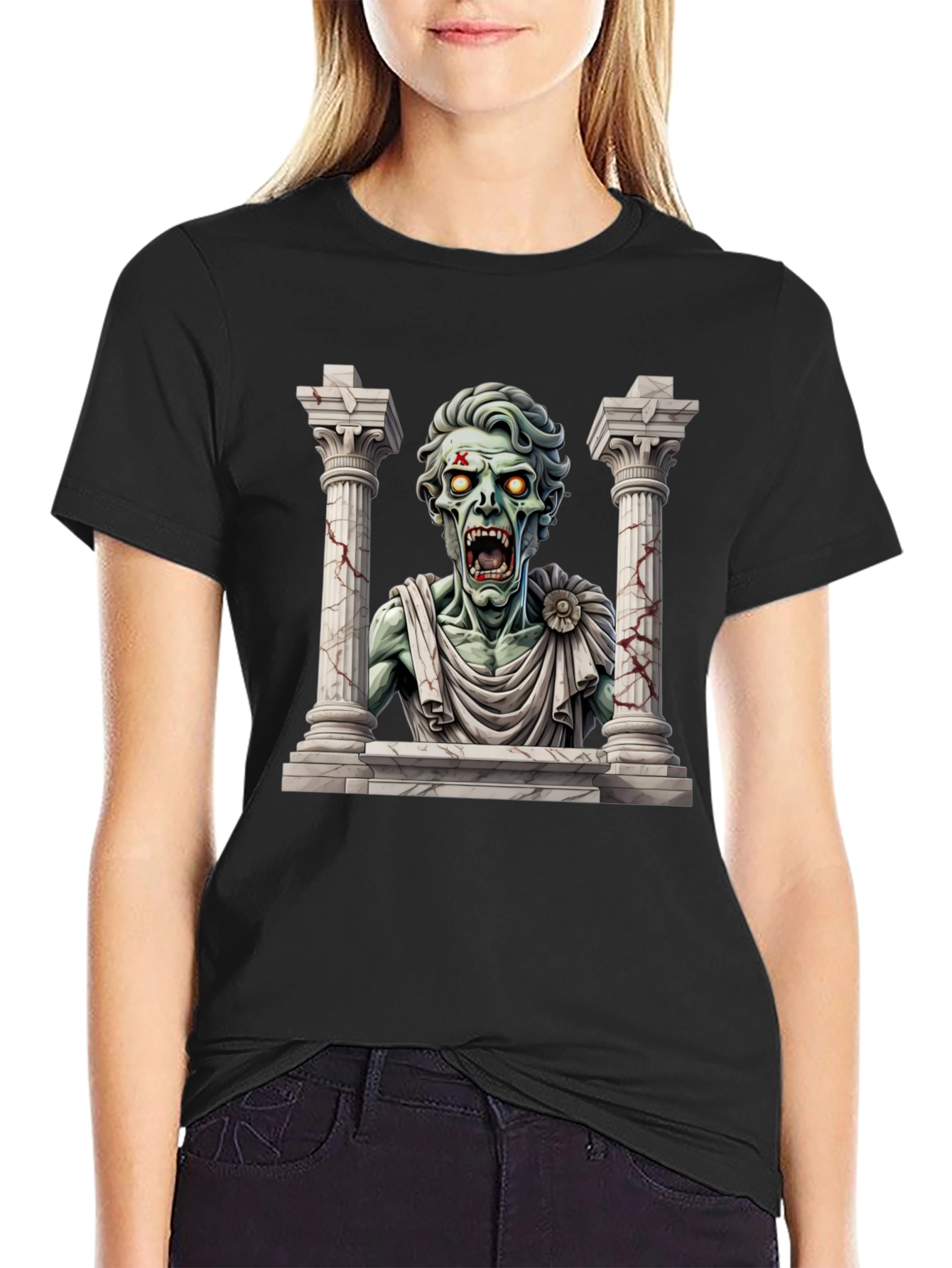 Zombie Caesar T-Shirt - Classic Undead Style