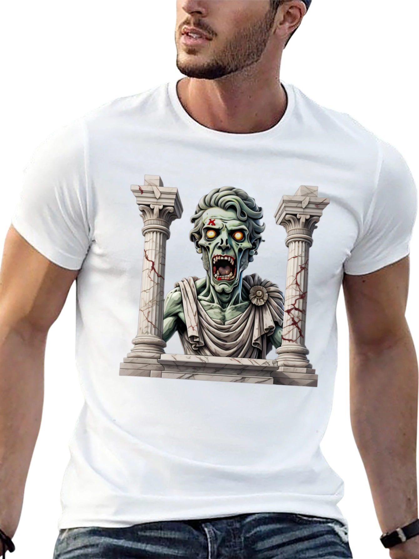 Zombie Caesar T-Shirt - Classic Undead Style