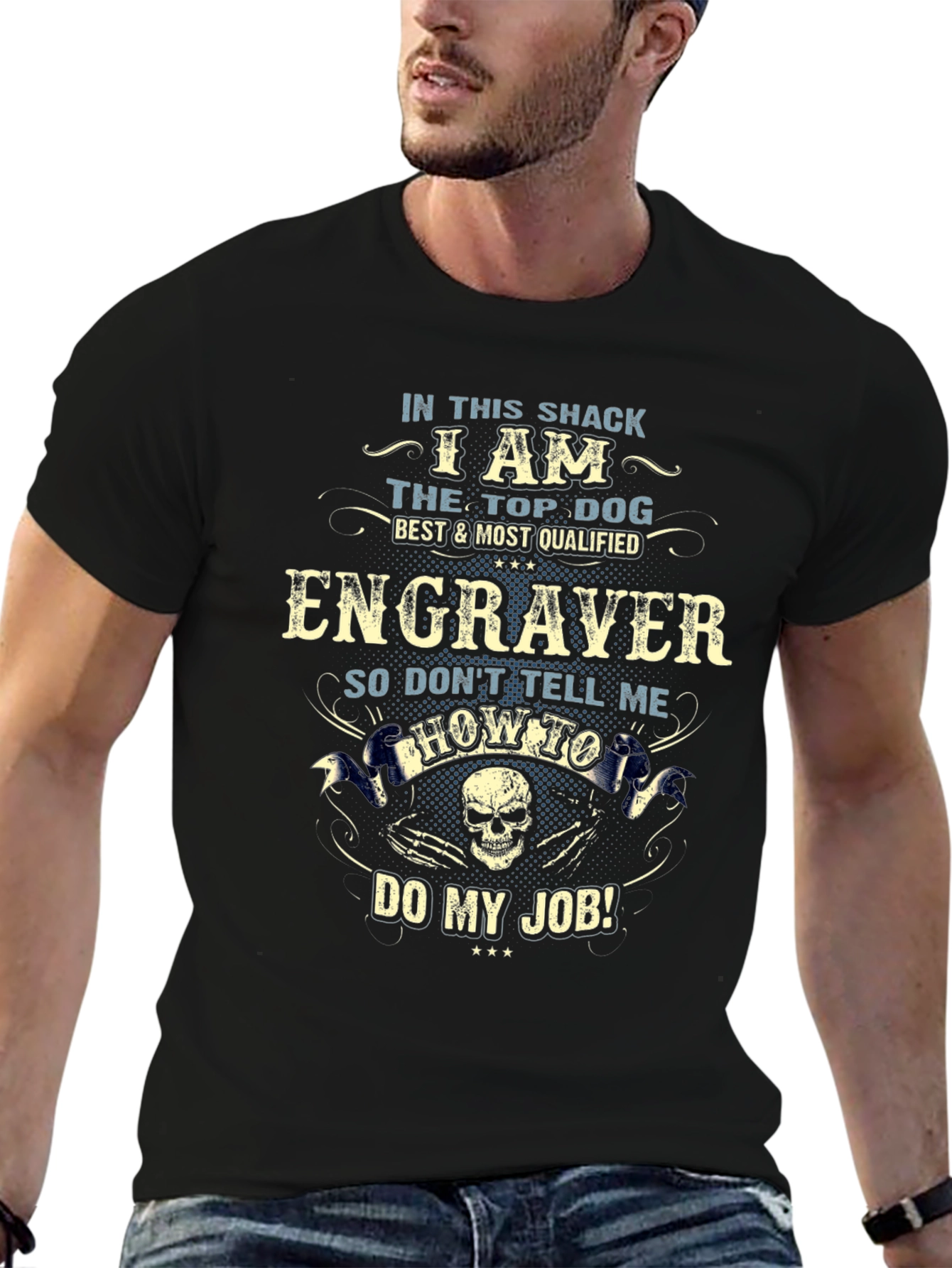 Engraver T-Shirt - Top Dog Graphic Tee