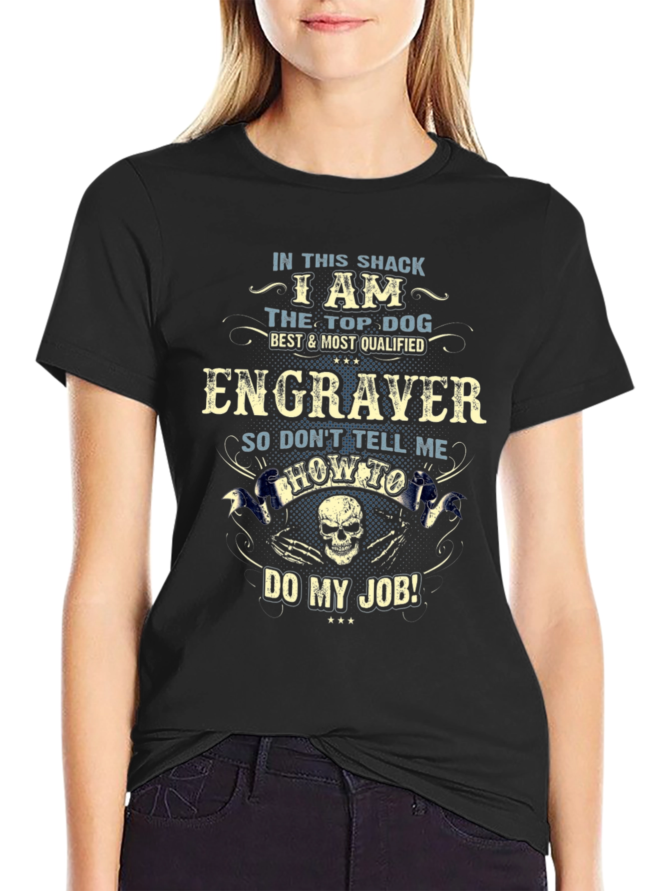 Engraver T-Shirt - Top Dog Graphic Tee
