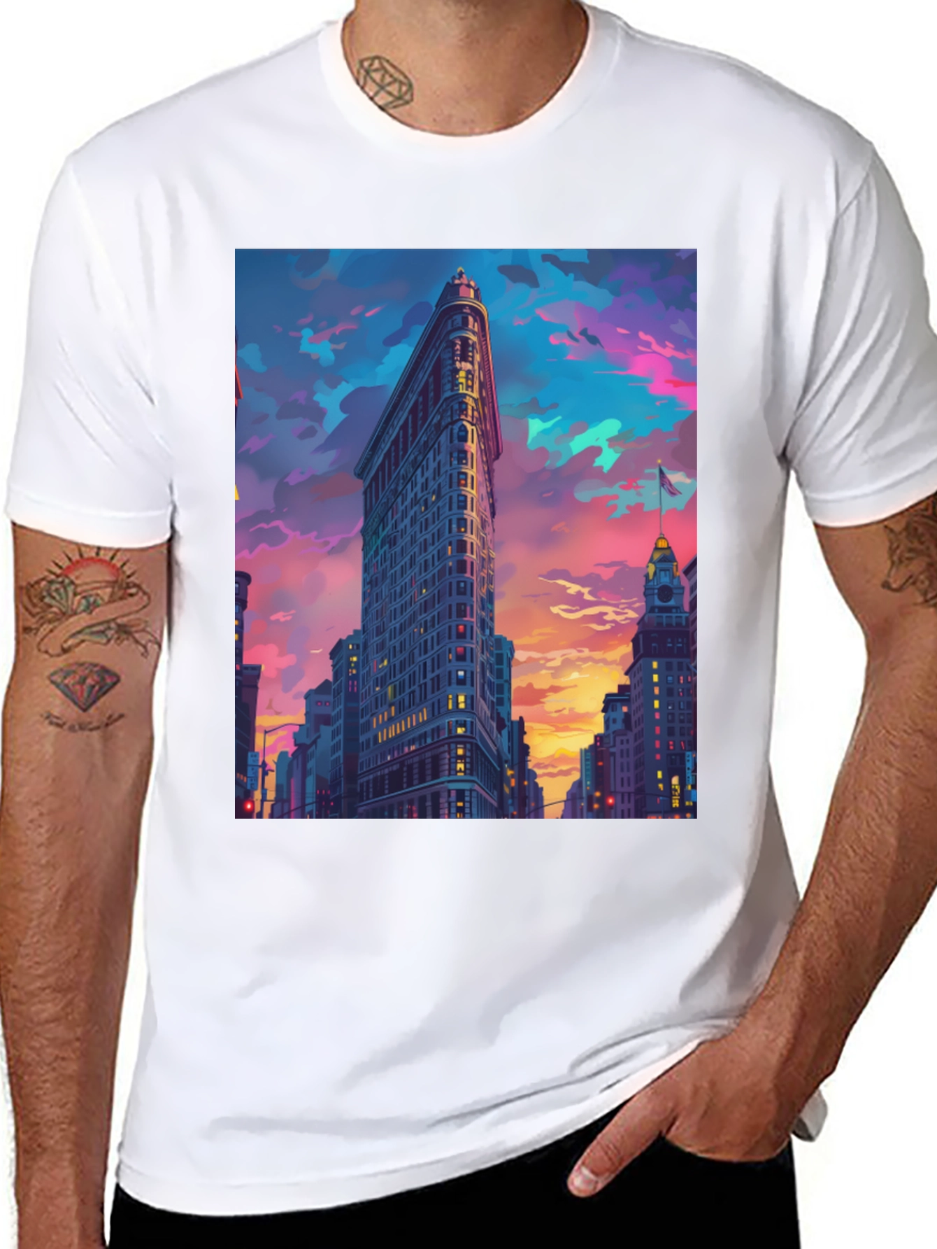Flatiron Building T-Shirt - Urban Cityscape Tee