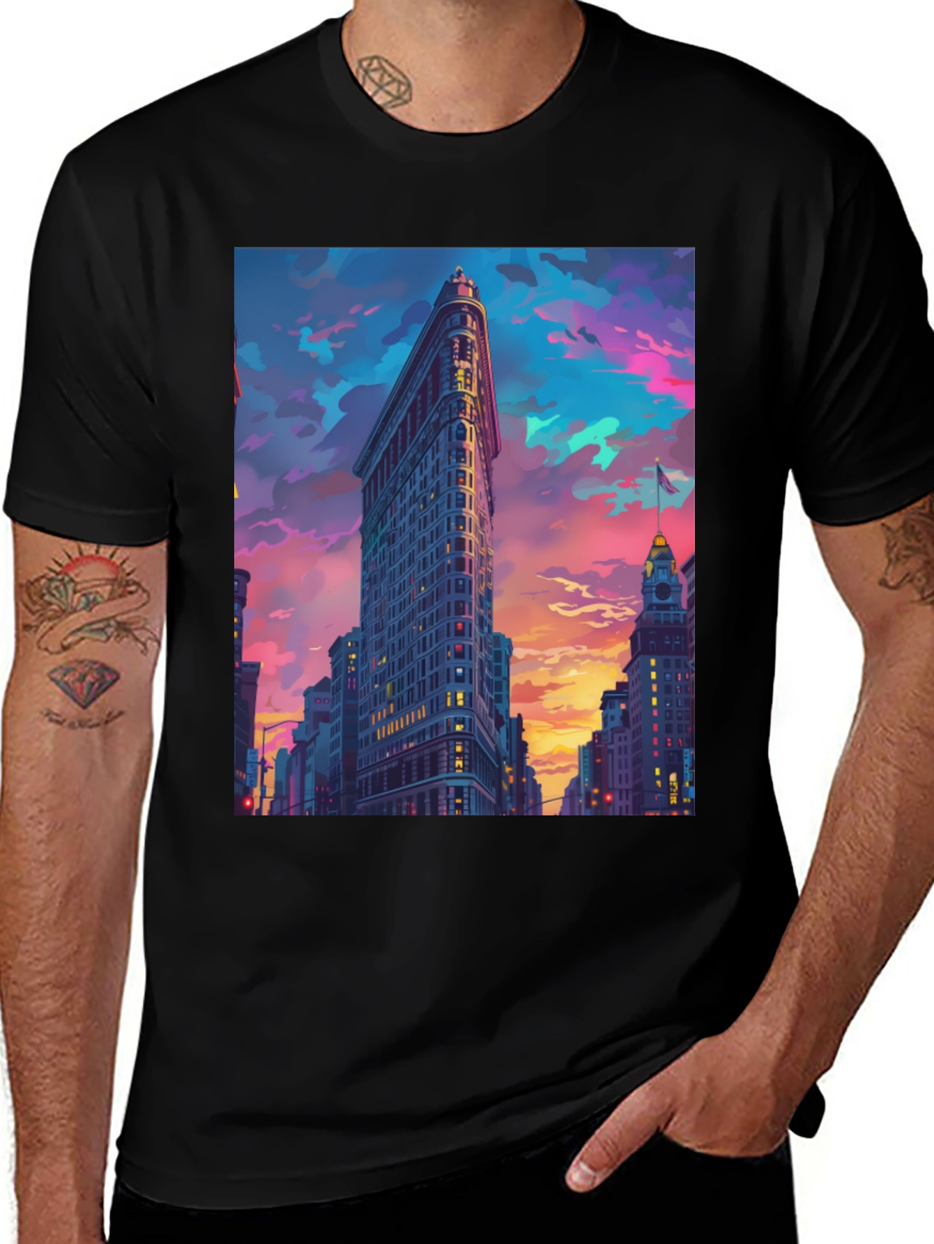 Flatiron Building T-Shirt - Urban Cityscape Tee