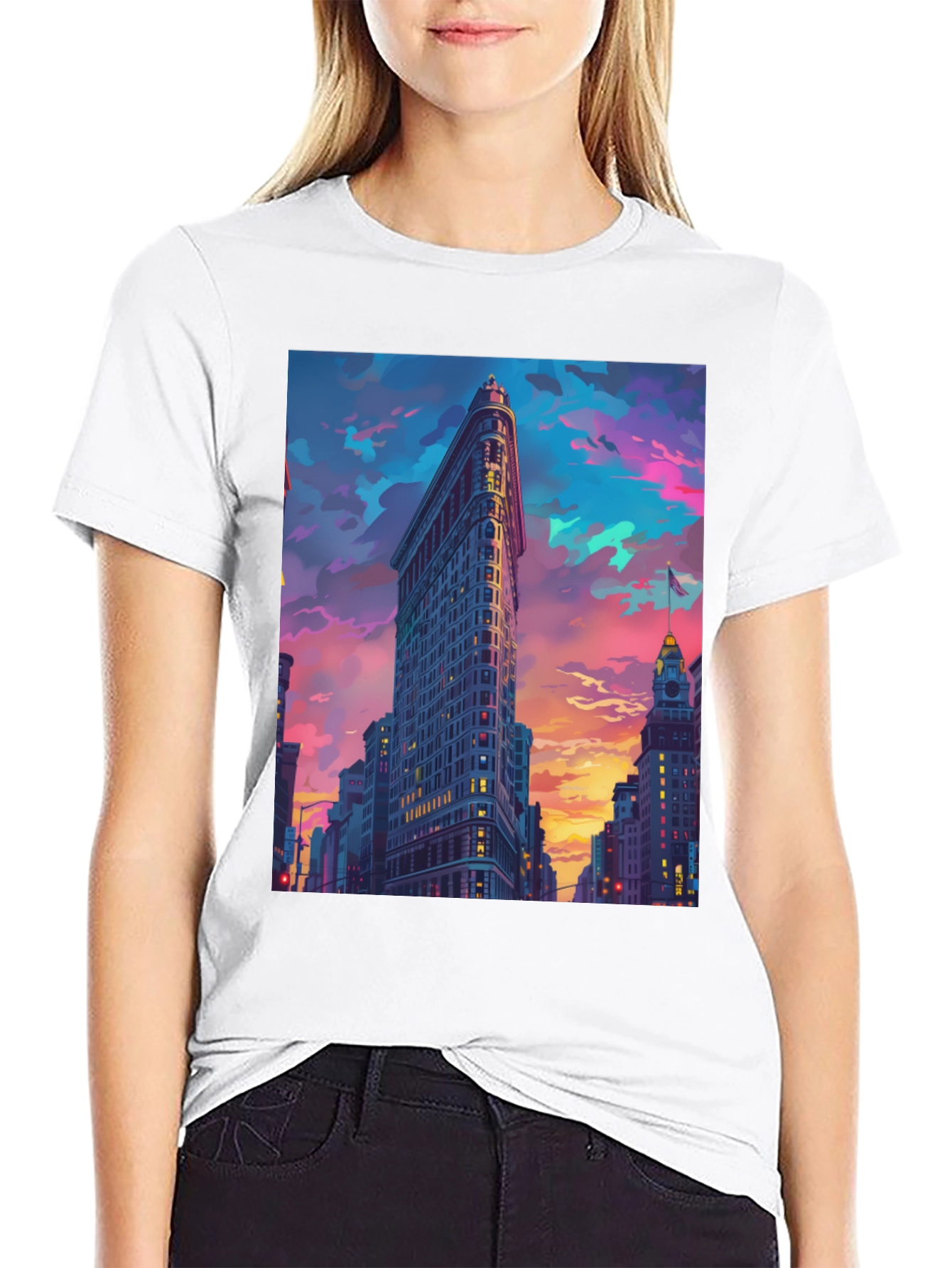 Flatiron Building T-Shirt - Urban Cityscape Tee