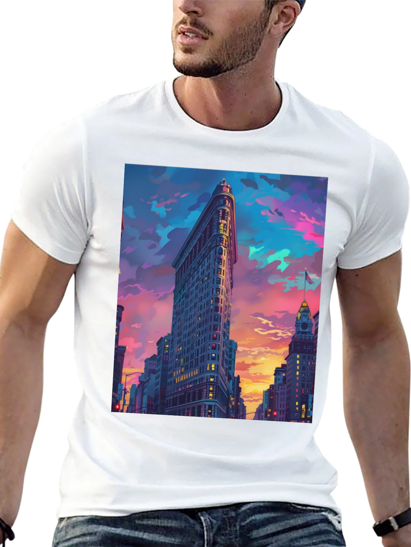 Flatiron Building T-Shirt - Urban Cityscape Tee