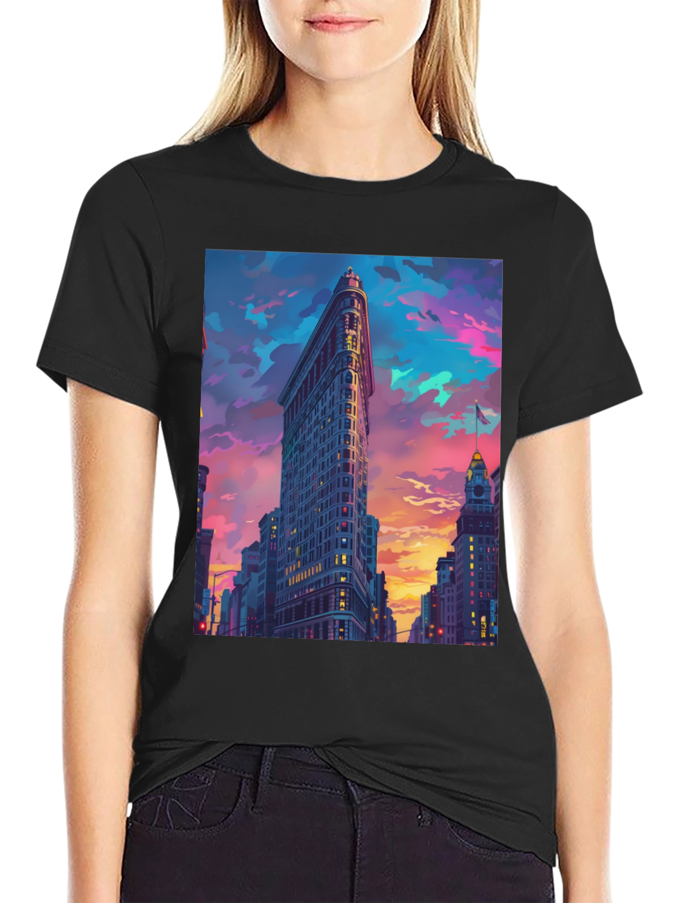 Flatiron Building T-Shirt - Urban Cityscape Tee