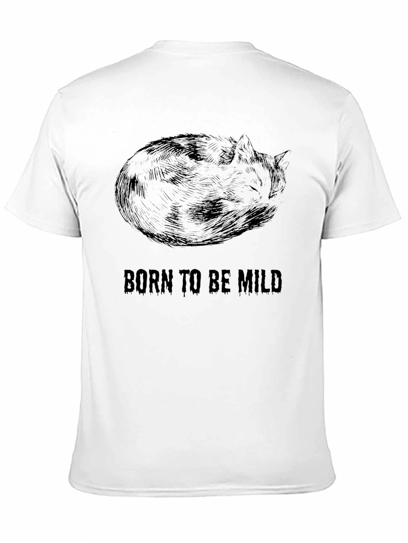 Born To Be Mild Black Graphic Tee