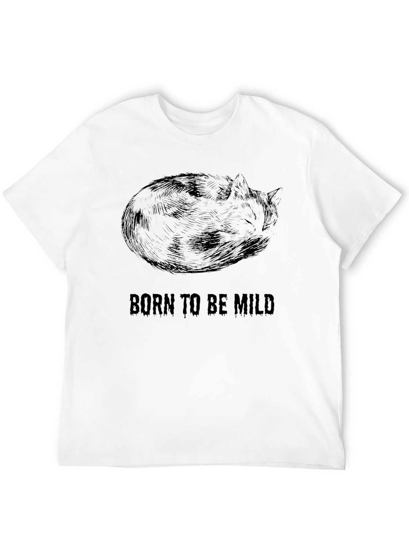Born To Be Mild Black Graphic Tee