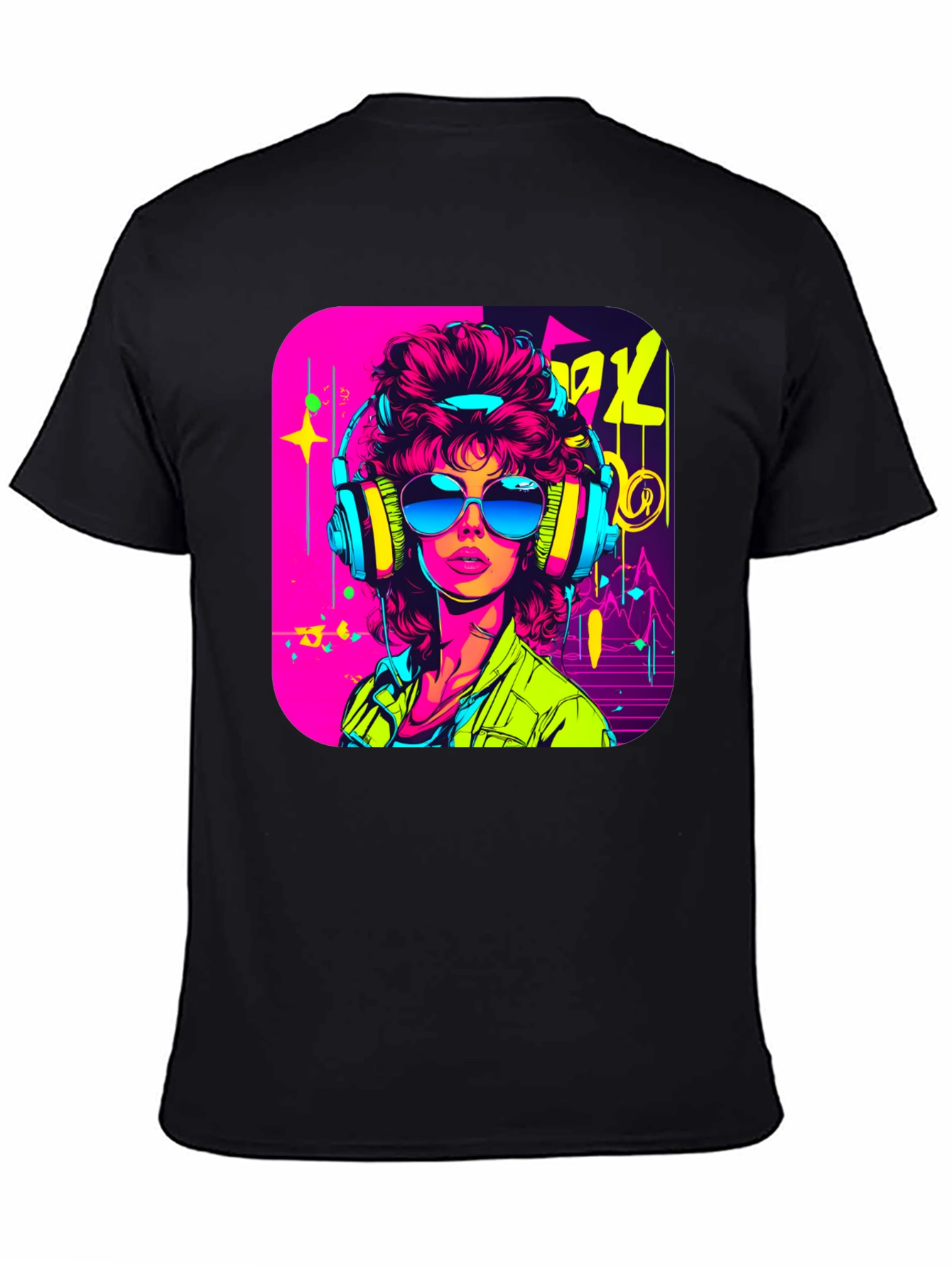 Retro 80s Neon Graphic T-Shirt