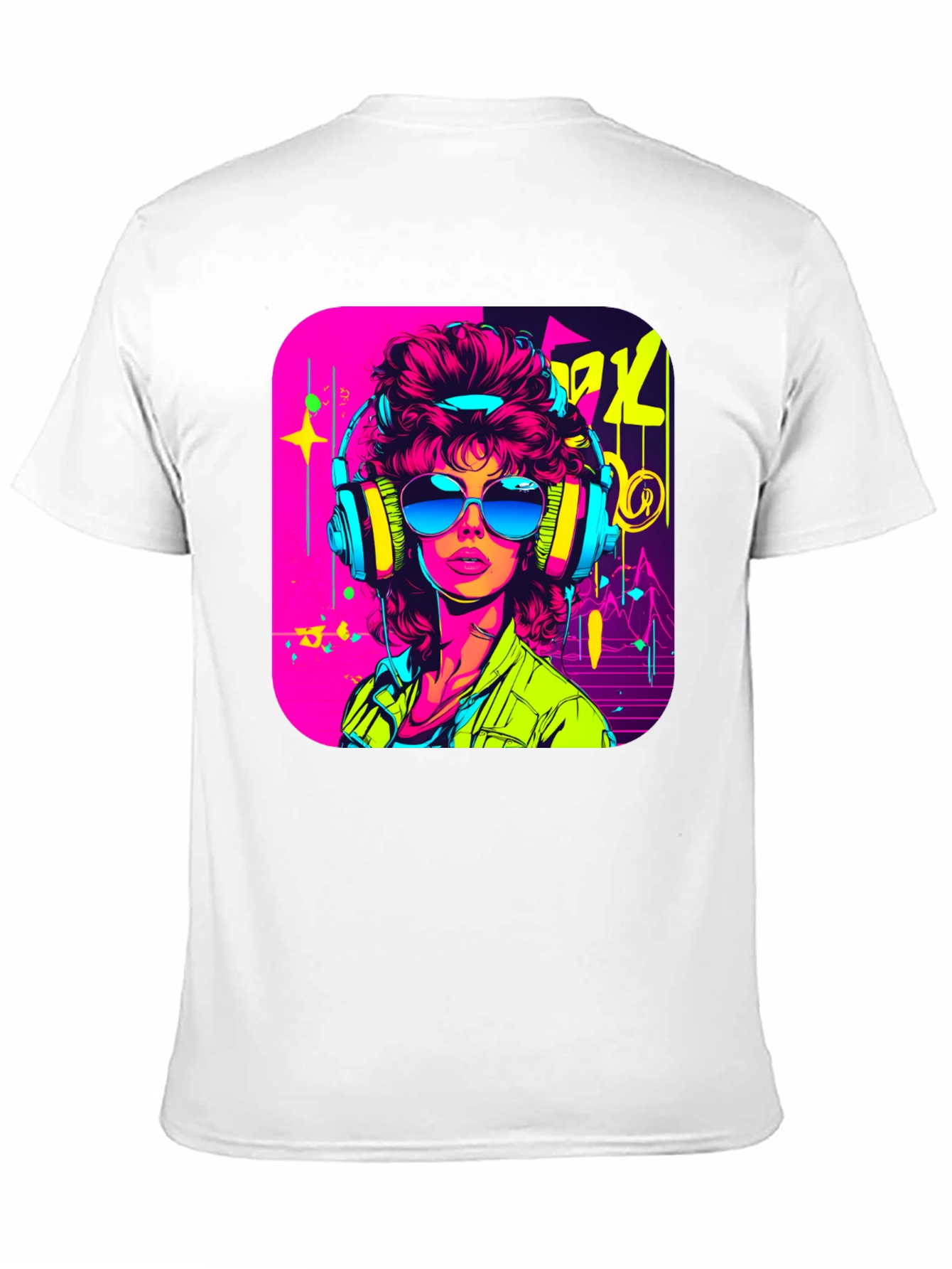 Retro 80s Neon Graphic T-Shirt