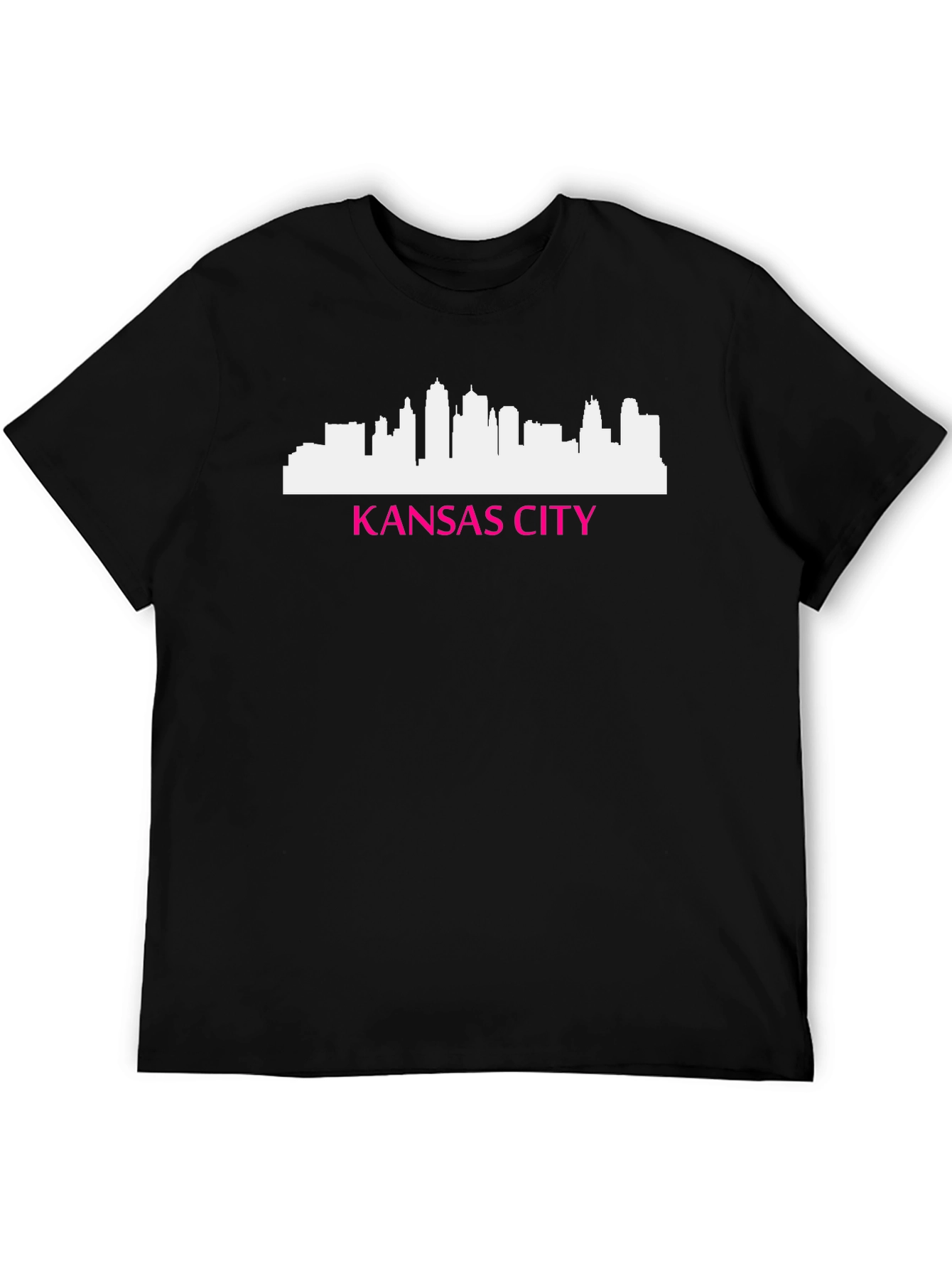 Kansas City Skyline Graphic Tee - Mens Black T-Shirt