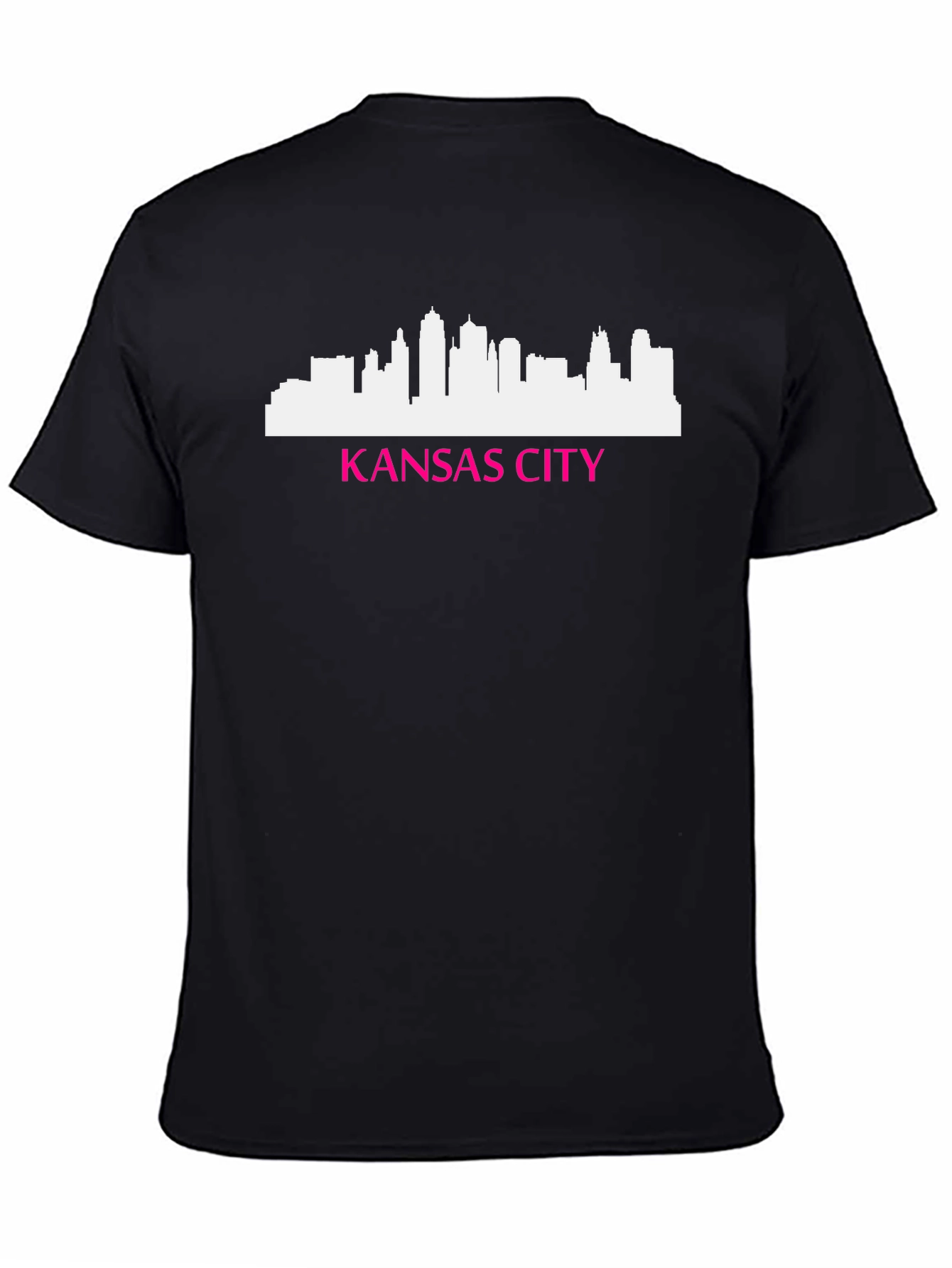 Kansas City Skyline Graphic Tee - Mens Black T-Shirt